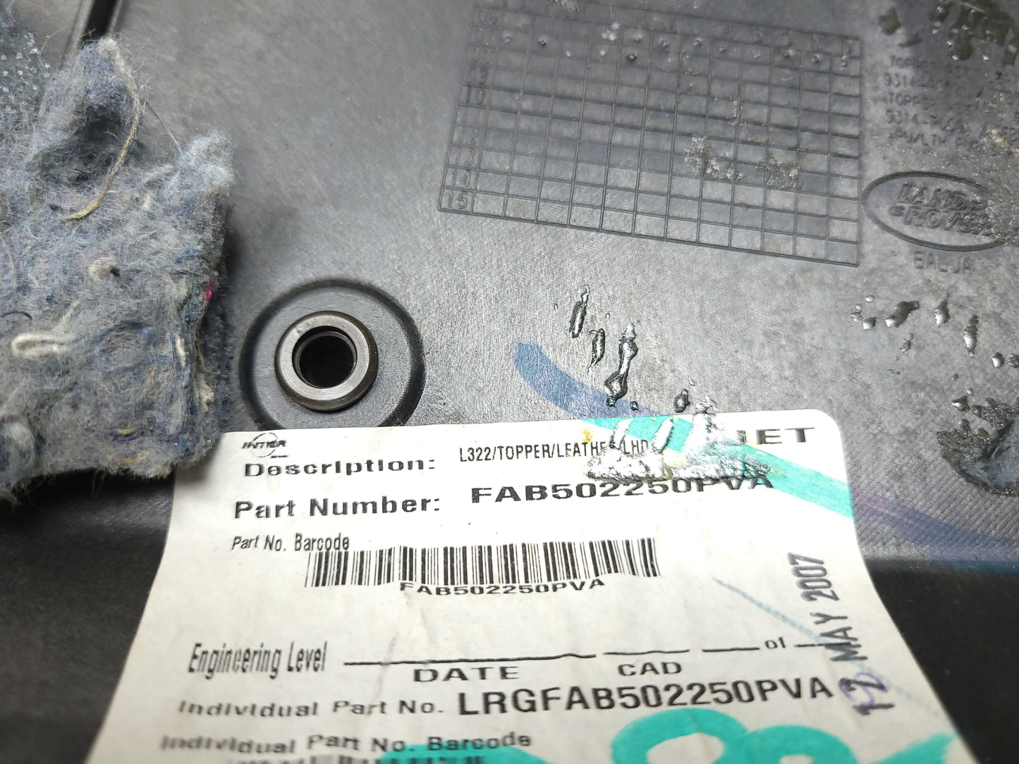 2007-2012 Range Rover Hse Front Dashboard Isntrument Panel Upper Pad OEM