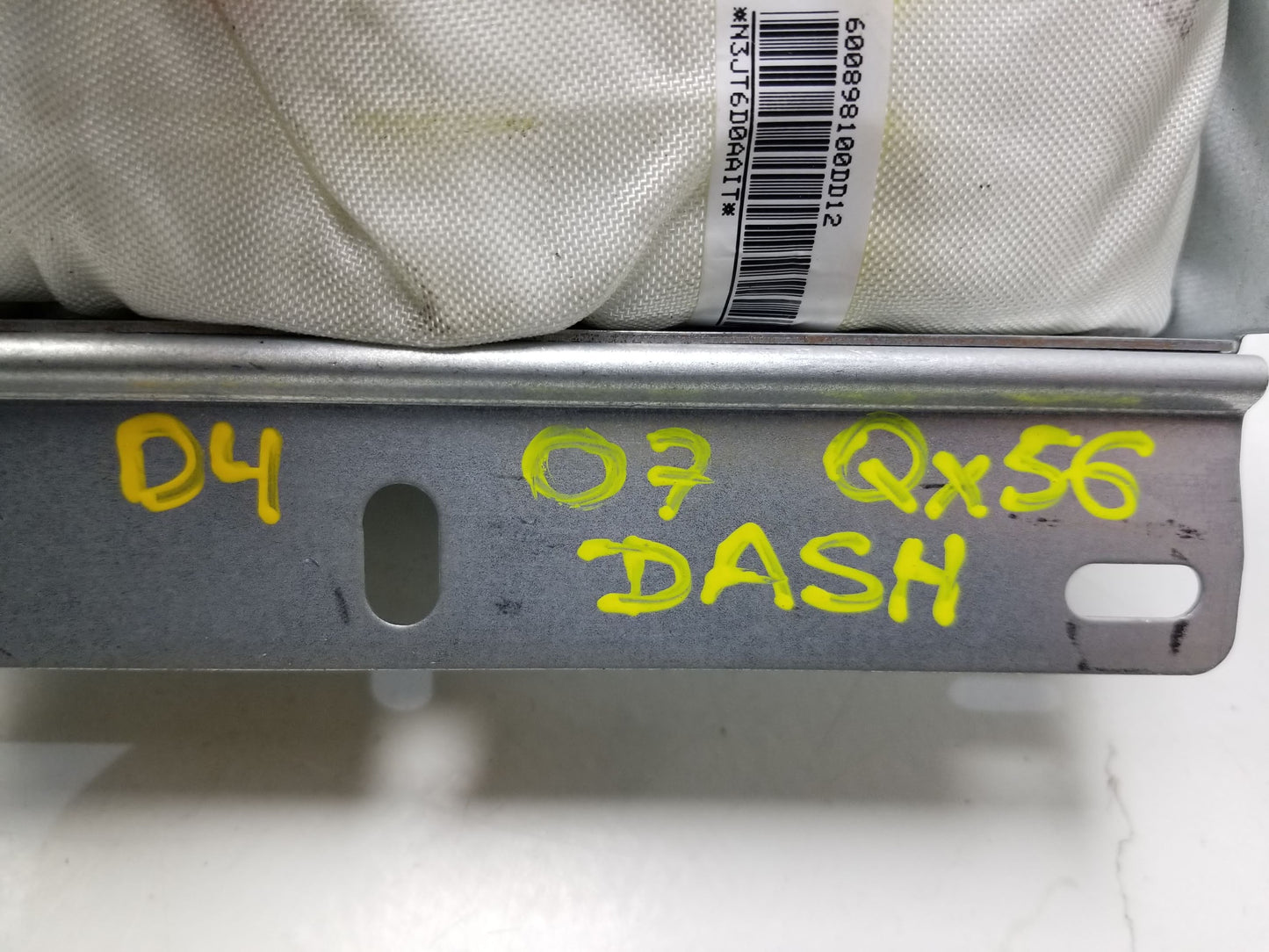 04 05 06 07 INFINITI QX56 Passenger Dash Airbag SRS Air Bag Right OEM
