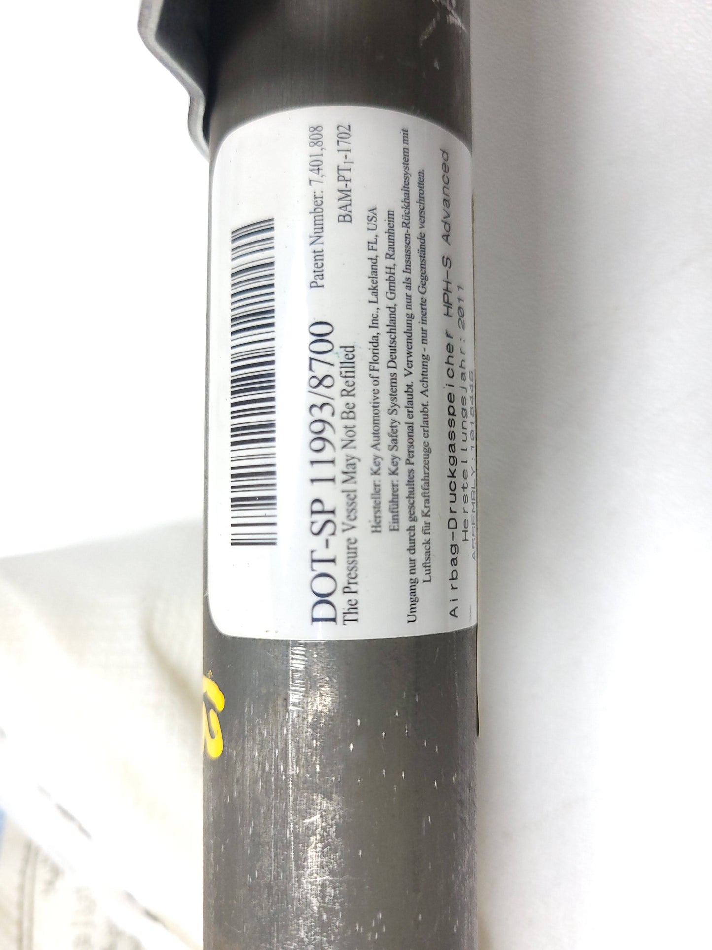 2010-2012 Hyundai Elantra Gls Curtain Air bag SRS Airbag Left Driver Side OEM