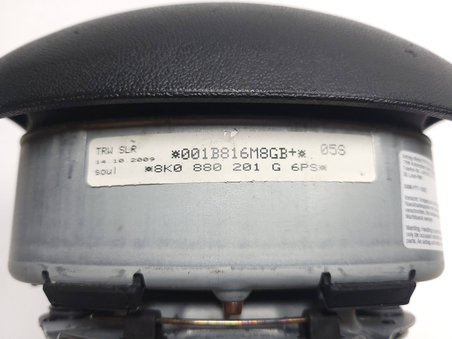 2009-2011 Audi A5 3.2l Premium Steering Wheel Air Bag SRS Airbag OEM