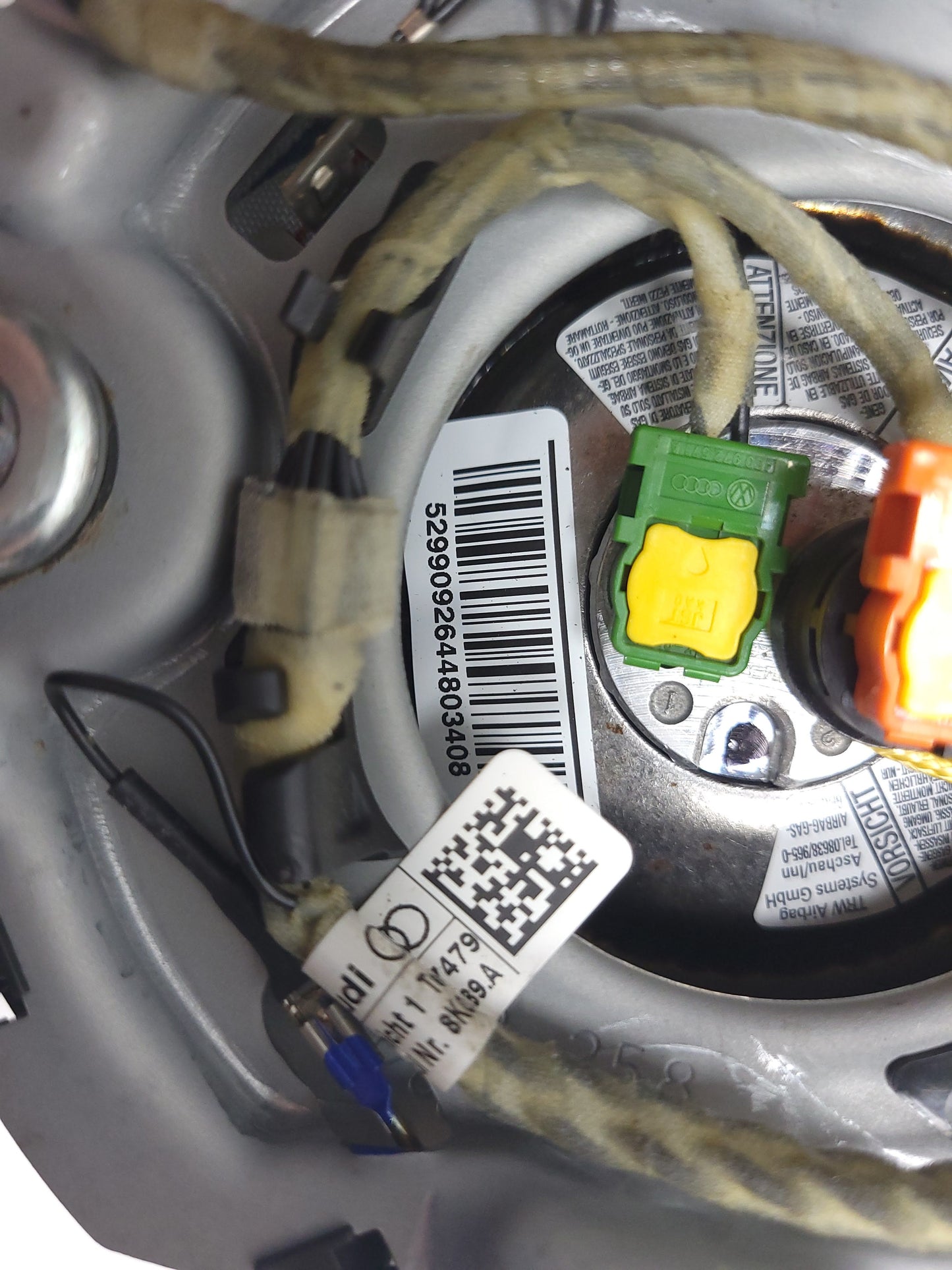 2009-2011 Audi A5 3.2l Premium Steering Wheel Air Bag SRS Airbag OEM