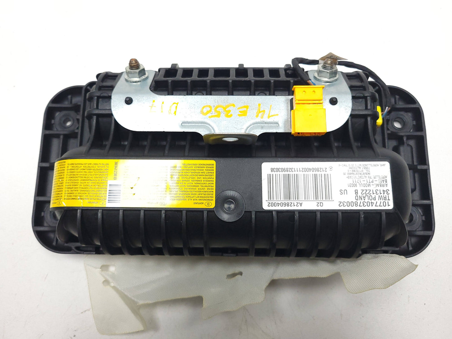 2014-2015 Mercedes-Benz E350 Dash Dashboard Air Bag SRS Airbag Right Passenger OEM
