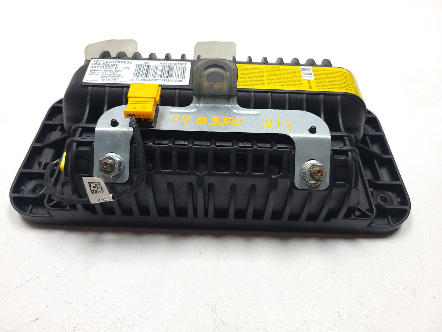 2014-2015 Mercedes-Benz E350 Dash Dashboard Air Bag SRS Airbag Right Passenger OEM