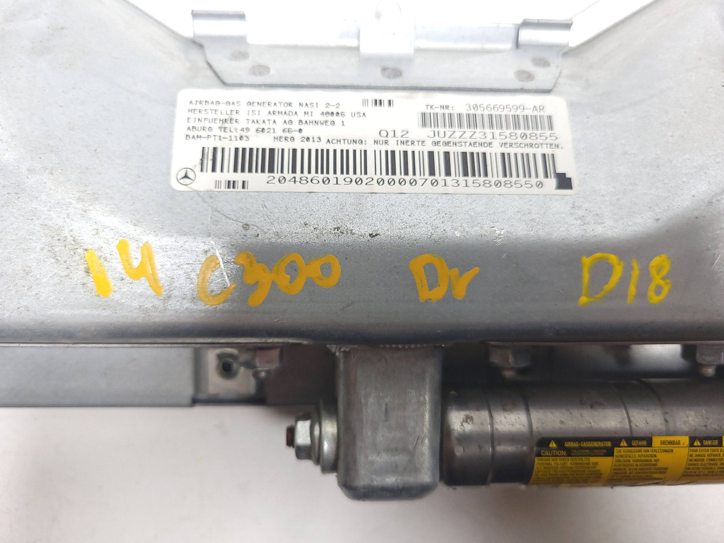 2014-2016 Mercedes-Benz C 300 Knee Air Bag SRS Airbag Driver Side Left OEM