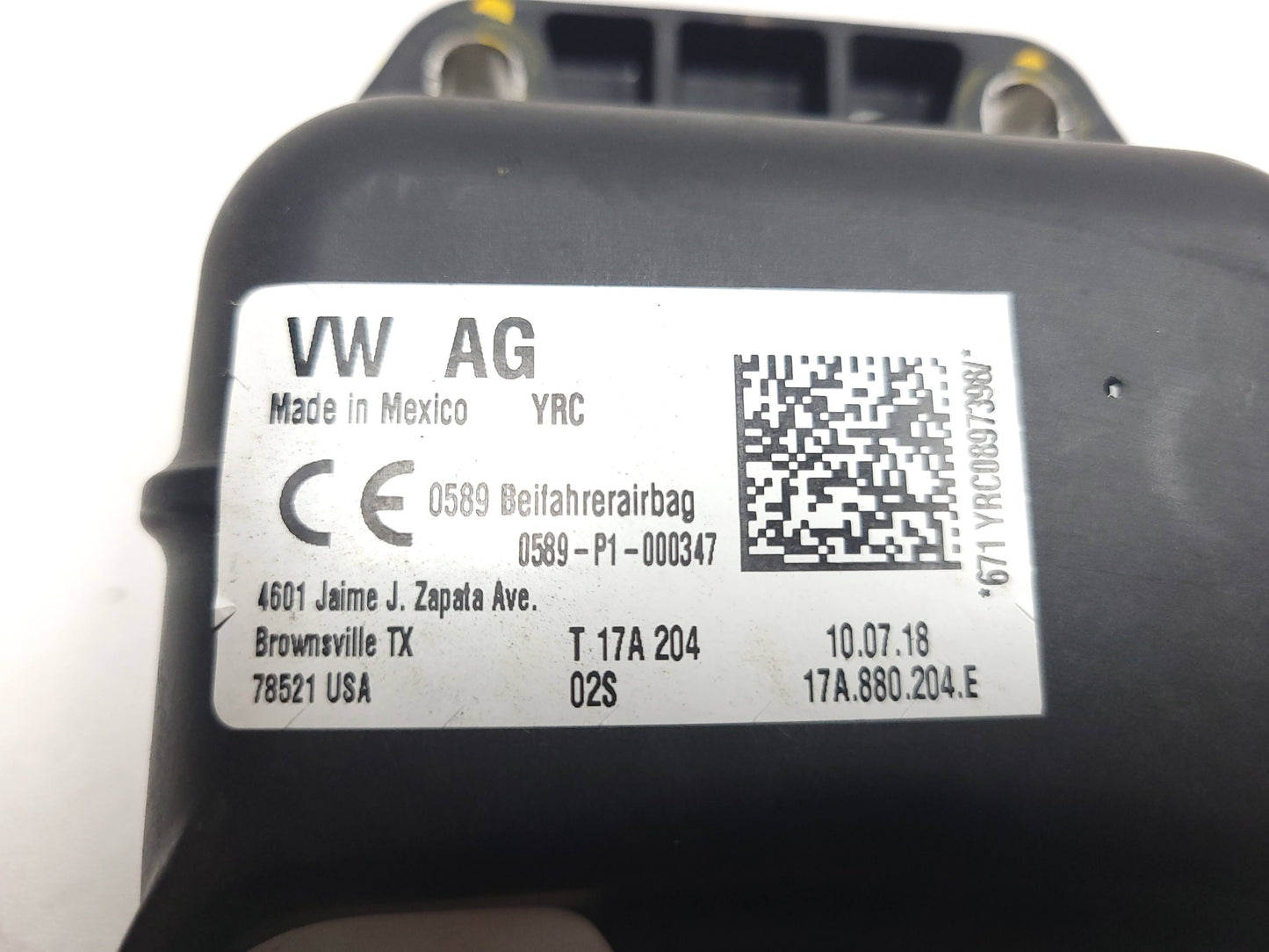 2019-2021 Volkswagen Jetta Dash Dashboard Air Bag SRS Airbag Right Passenger OEM