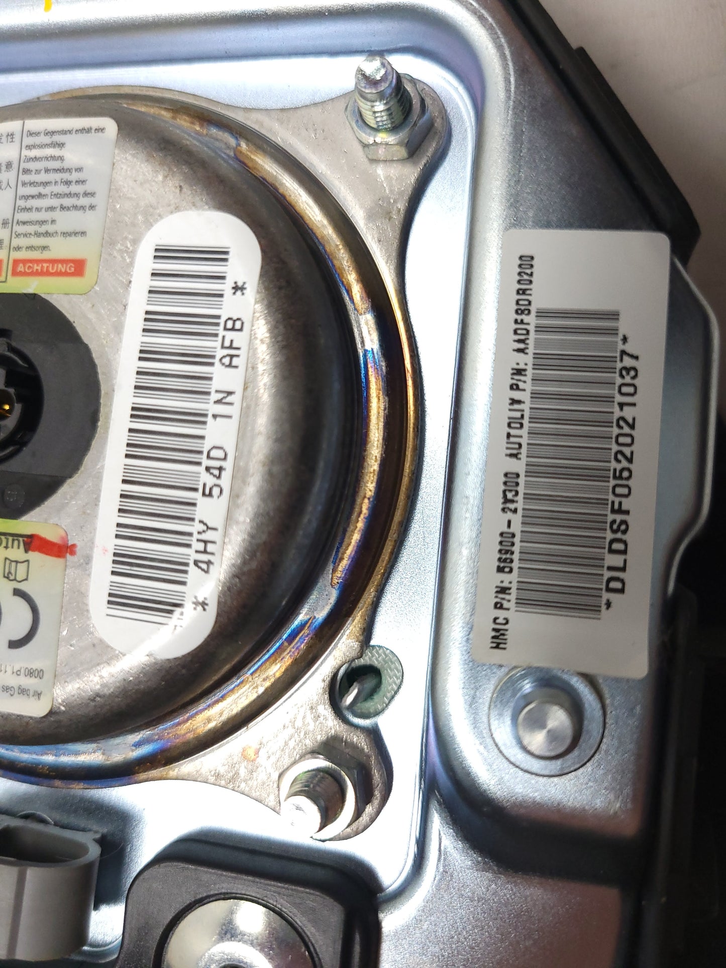 2013-2016 Hyundai Veloster Steering Wheel Air Bag SRS Airbag OEM