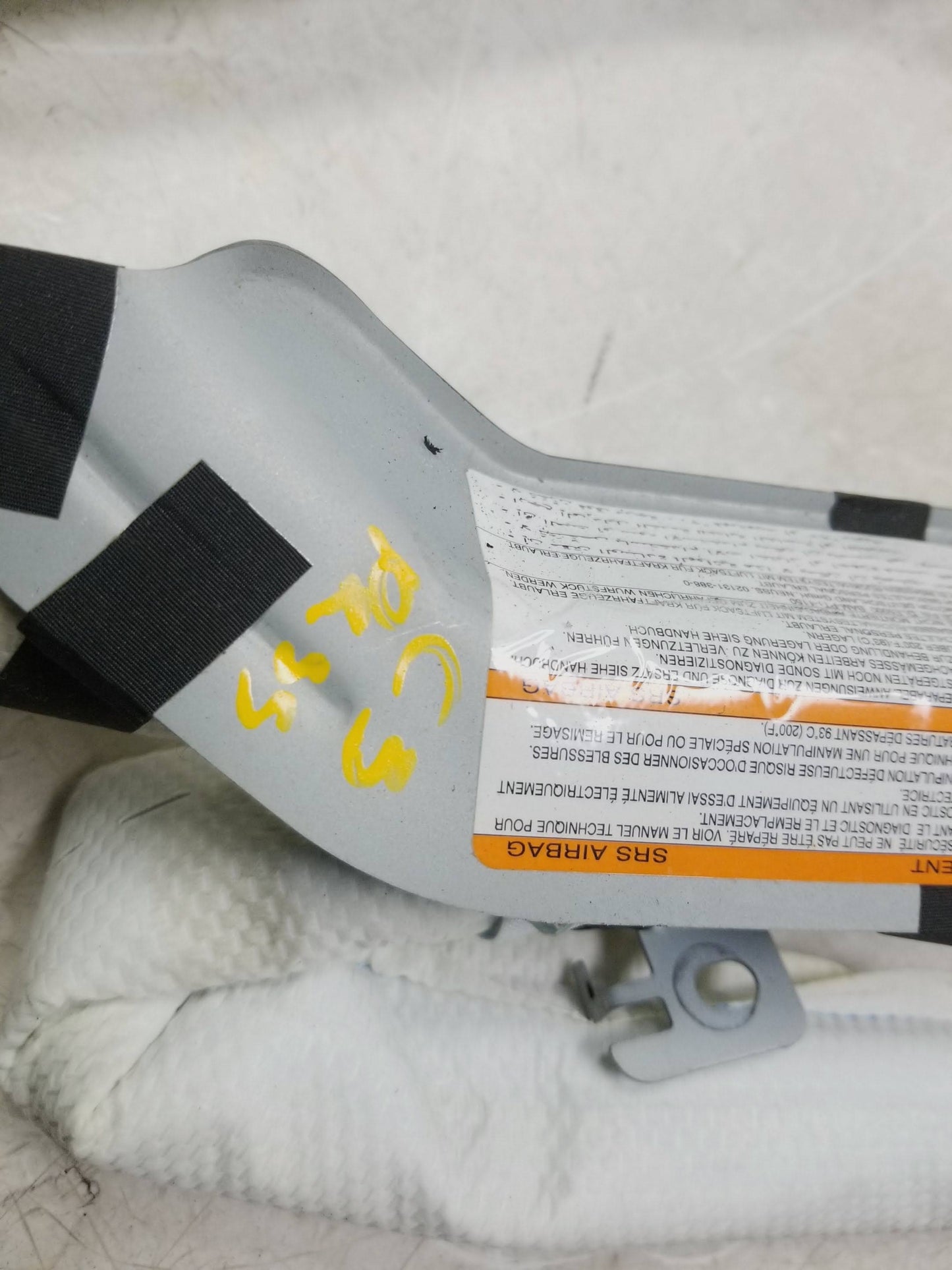 08-13 Infiniti G37 Roof Curtain Airbag SRS Air Bag Passenger Side Right OEM
