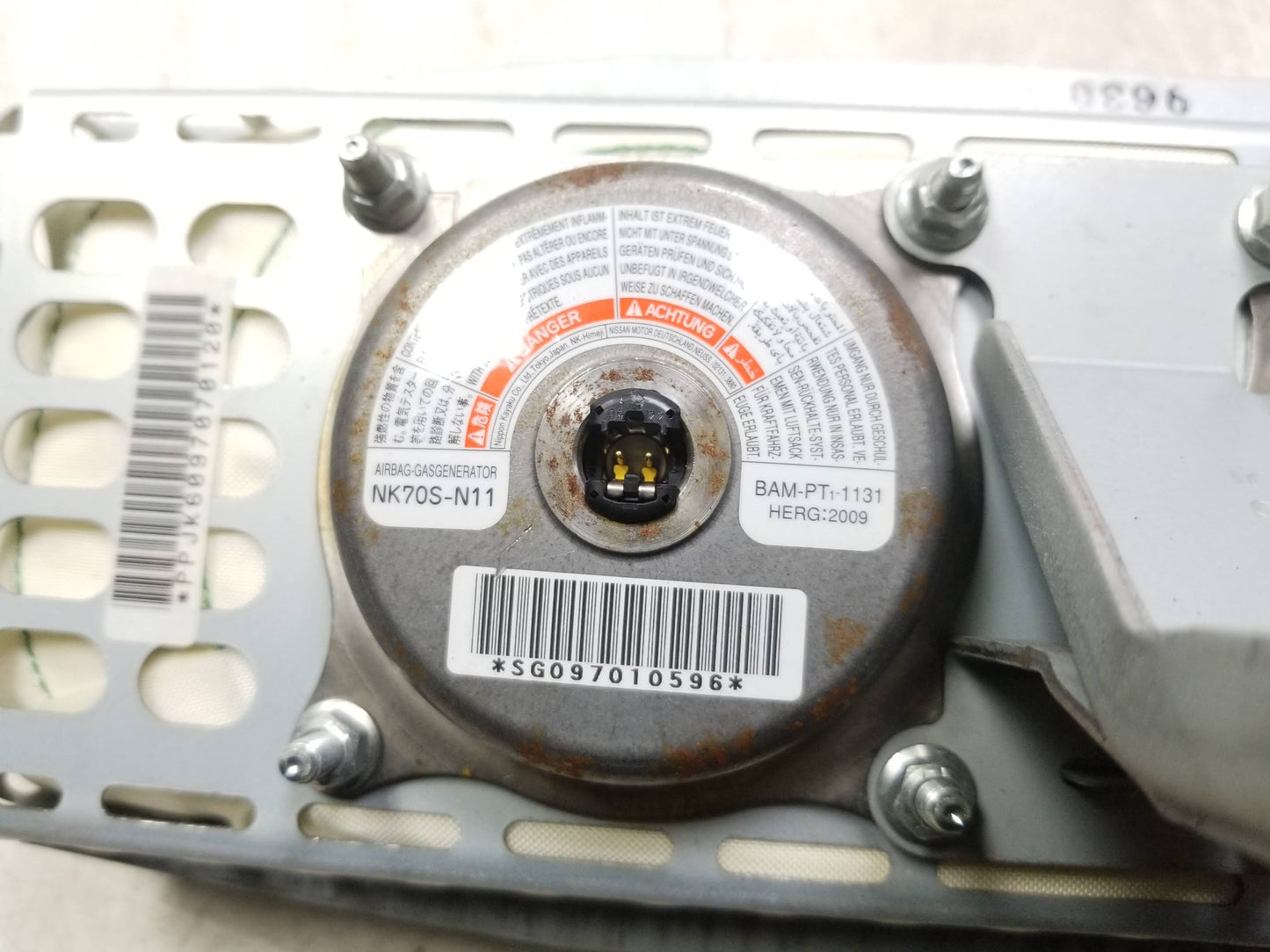 08-13 Infiniti G37 Dash Passenger Air Bag SRS OEM Sedan