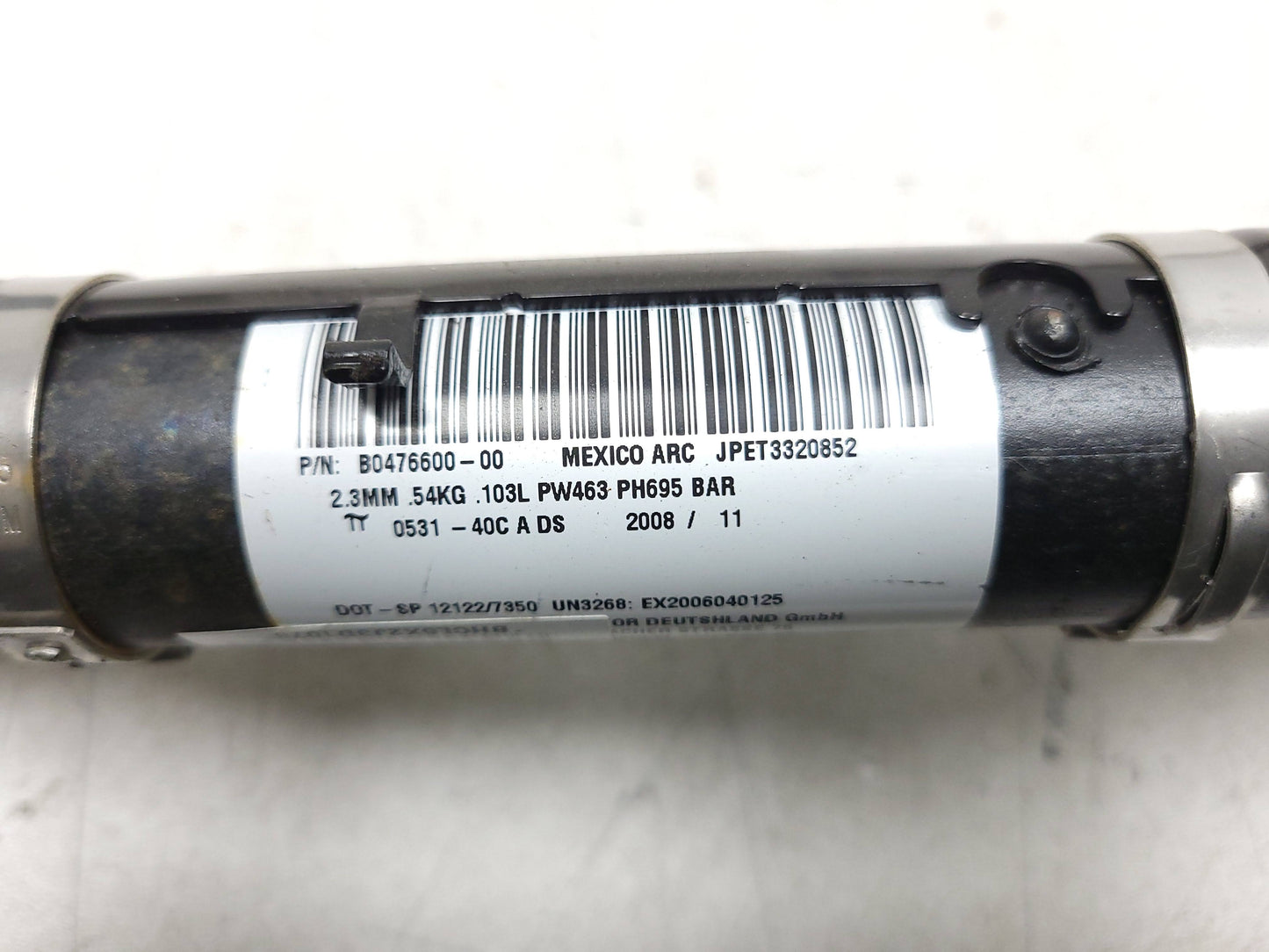 09-12 Hyundai Genesis Roof Curtain Airbag Passenger Side Right SRS Air Bag OEM