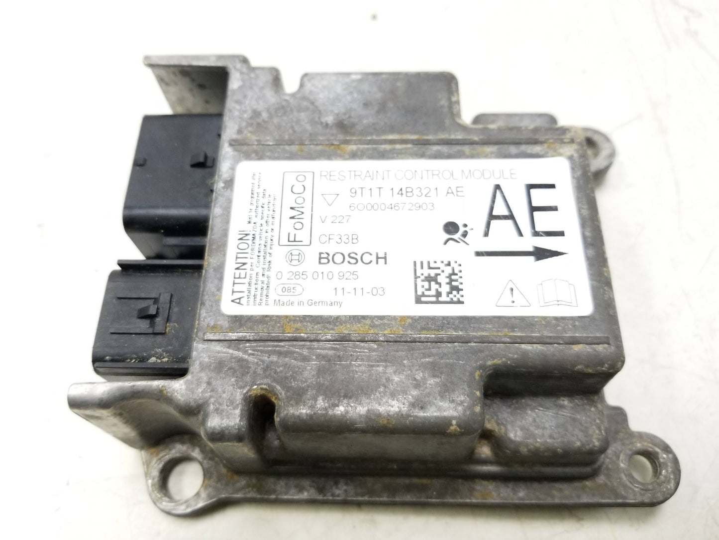 10- 13 Ford Transit Connect Bosch Restraint Control Module 9t1t-14b321-ae OEM