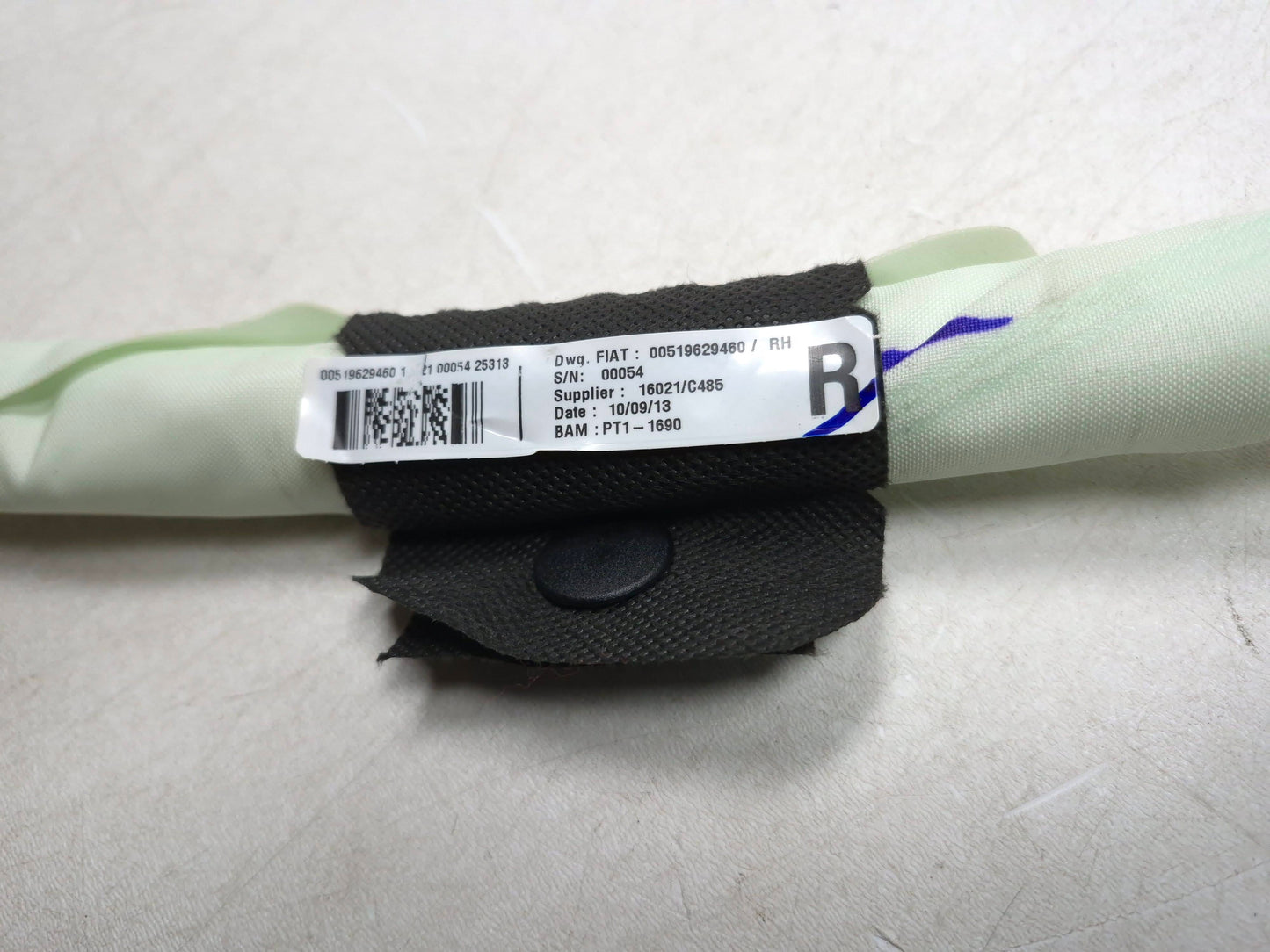 2014 - 2017 Fiat 500L Curtain Air bag SRS Airbag Right Passenger Side OEM