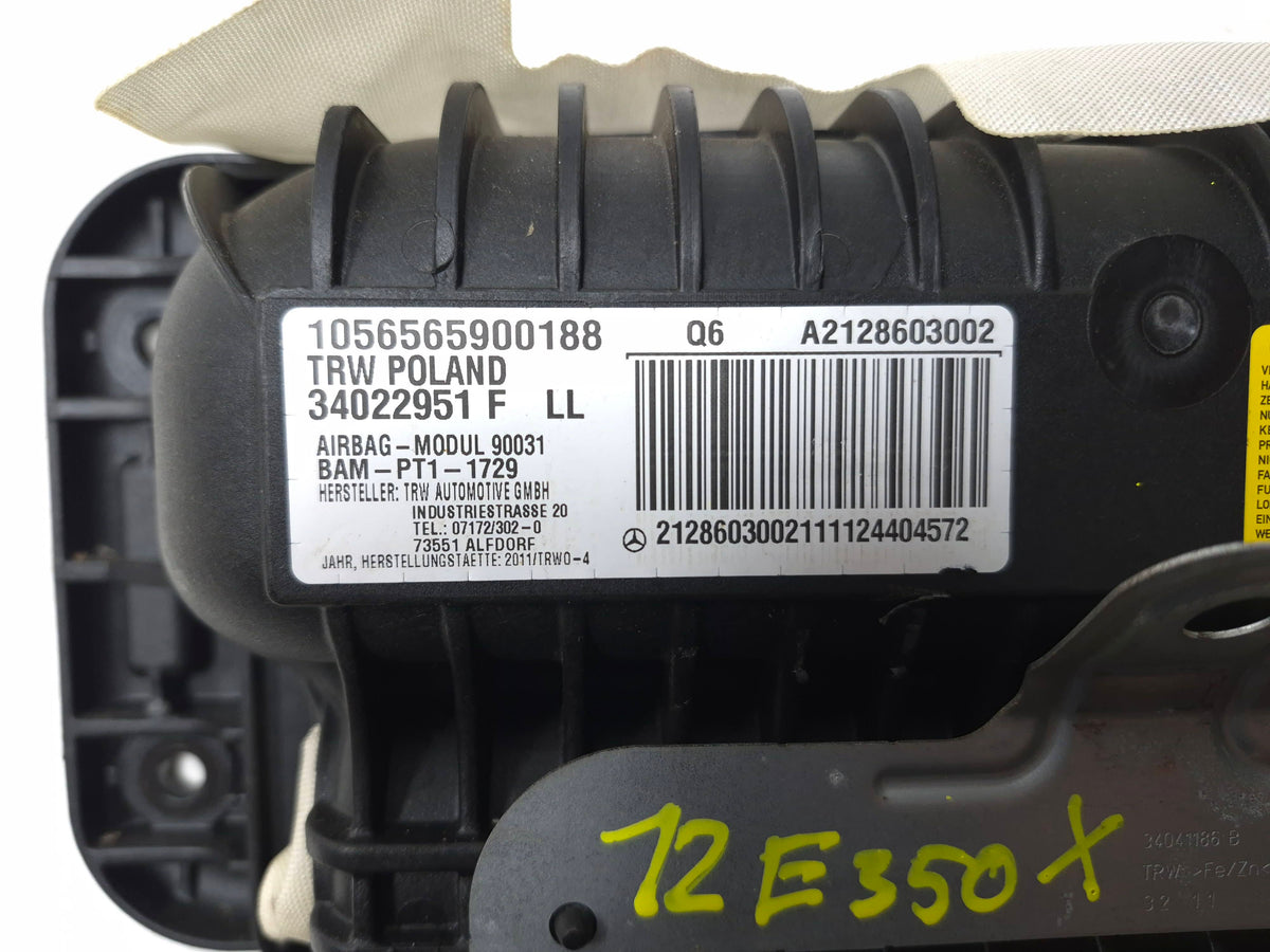 2010-2016 Mercedes W212 E350 E550 Front Right Passenger Dash Airbag SRS Air Bag OEM