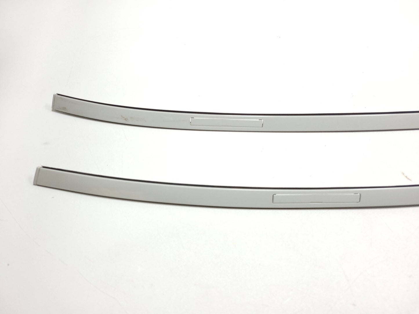 13-18 BMW 330xi F30 Sedan Roof Rack Rail Molding Trim Pair White OEM β