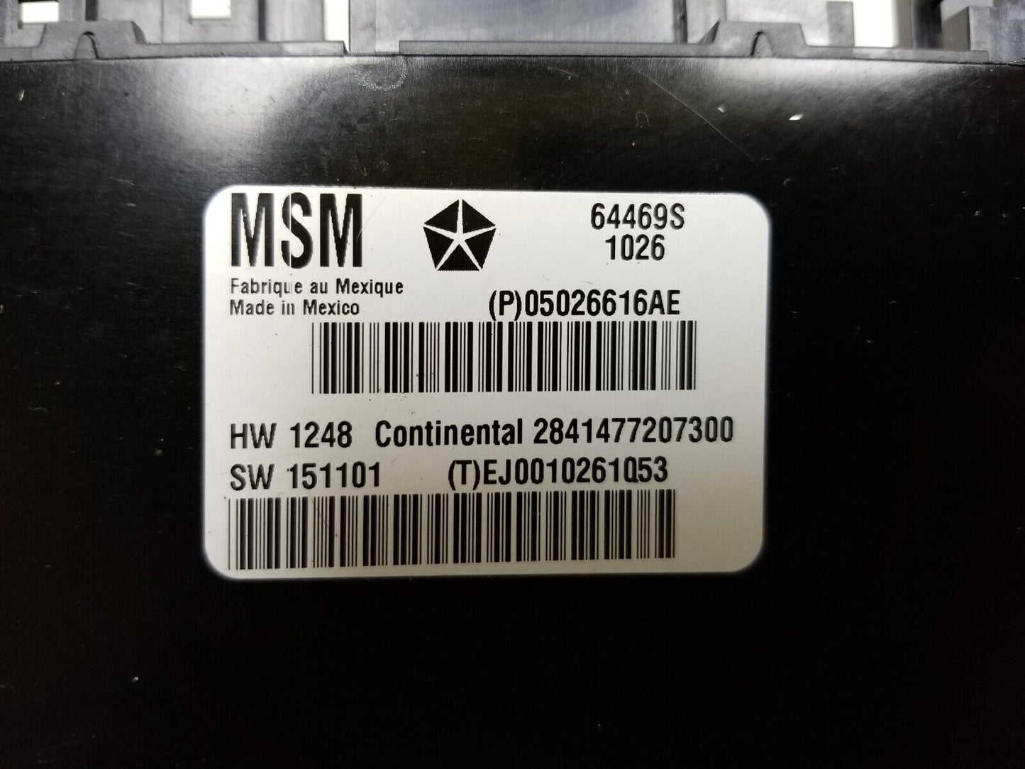 2016 - 2022 Dodge Durango Front Seat Memory Module Driver Side Left OEM
