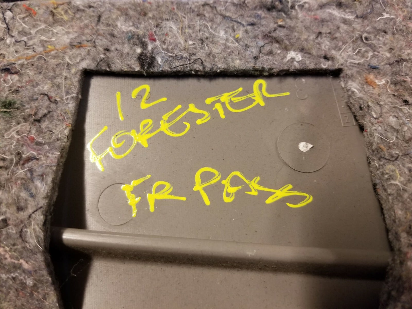 2012 Subaru Forester Front Passenger Door Panel OEM