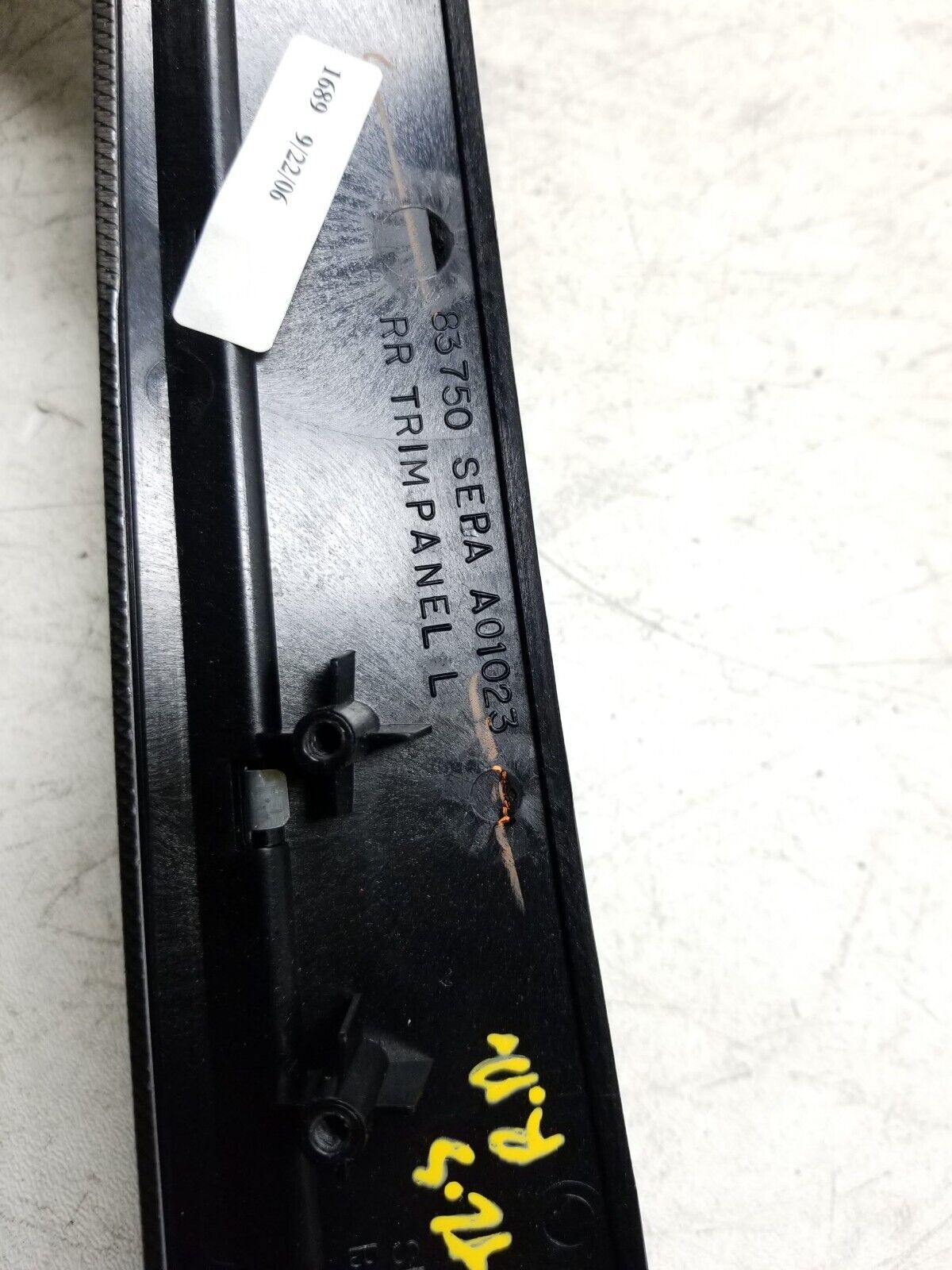 2007 2008 Acura Tl Rear Interior Door Trim W/ Handle Left & Right OEM