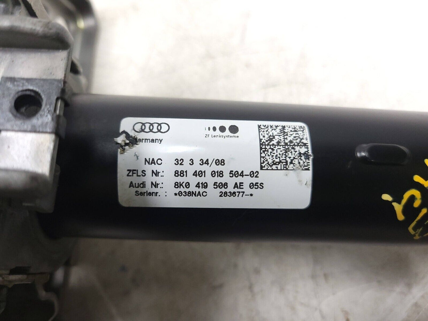 09-12 Audi A4 Quattro Steering Column 8k0419506ae OEM