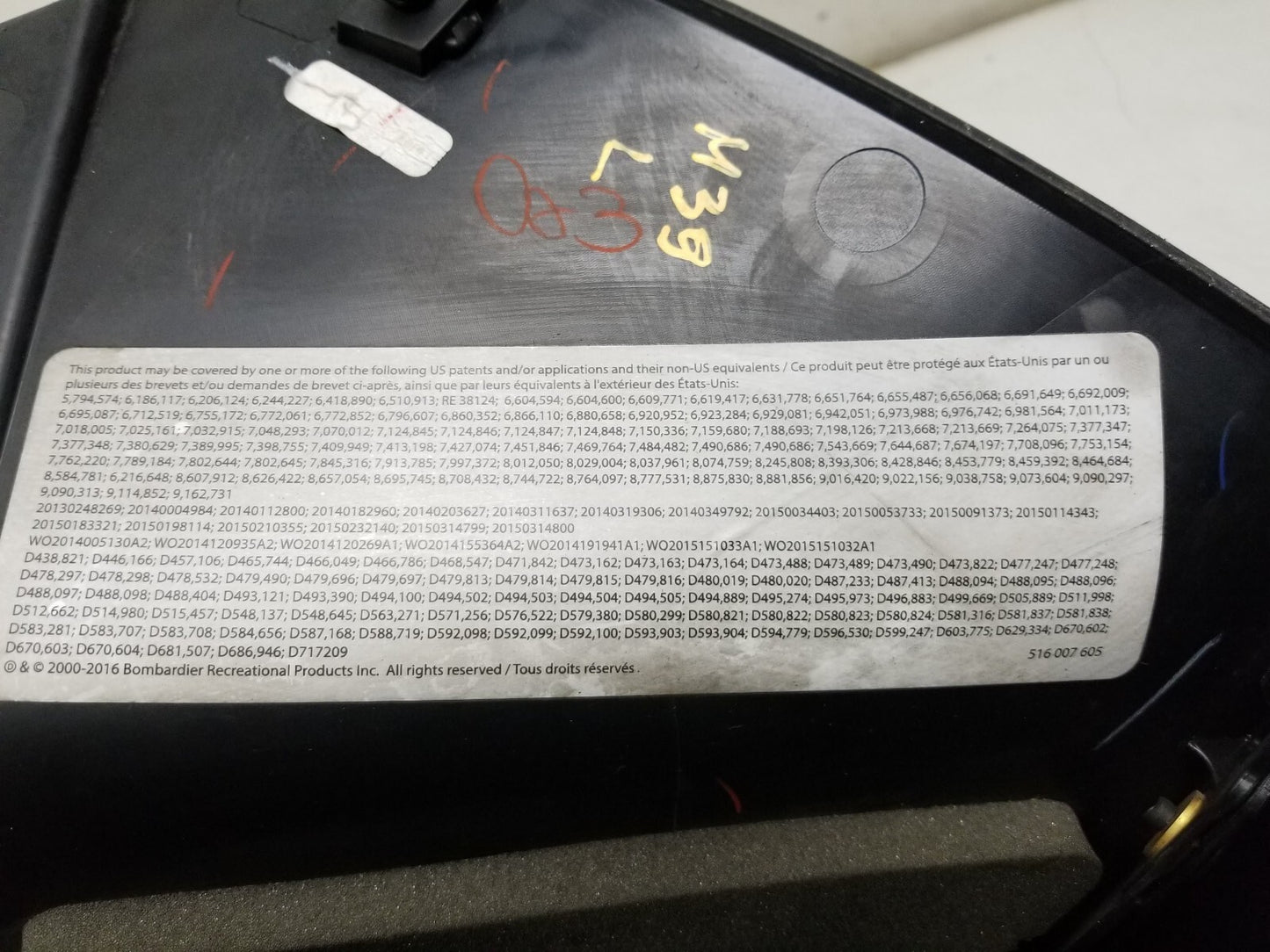 16-19 Ski-doo Renegade 900 Enduro Ace Left Side Plastic Cover Oem✅