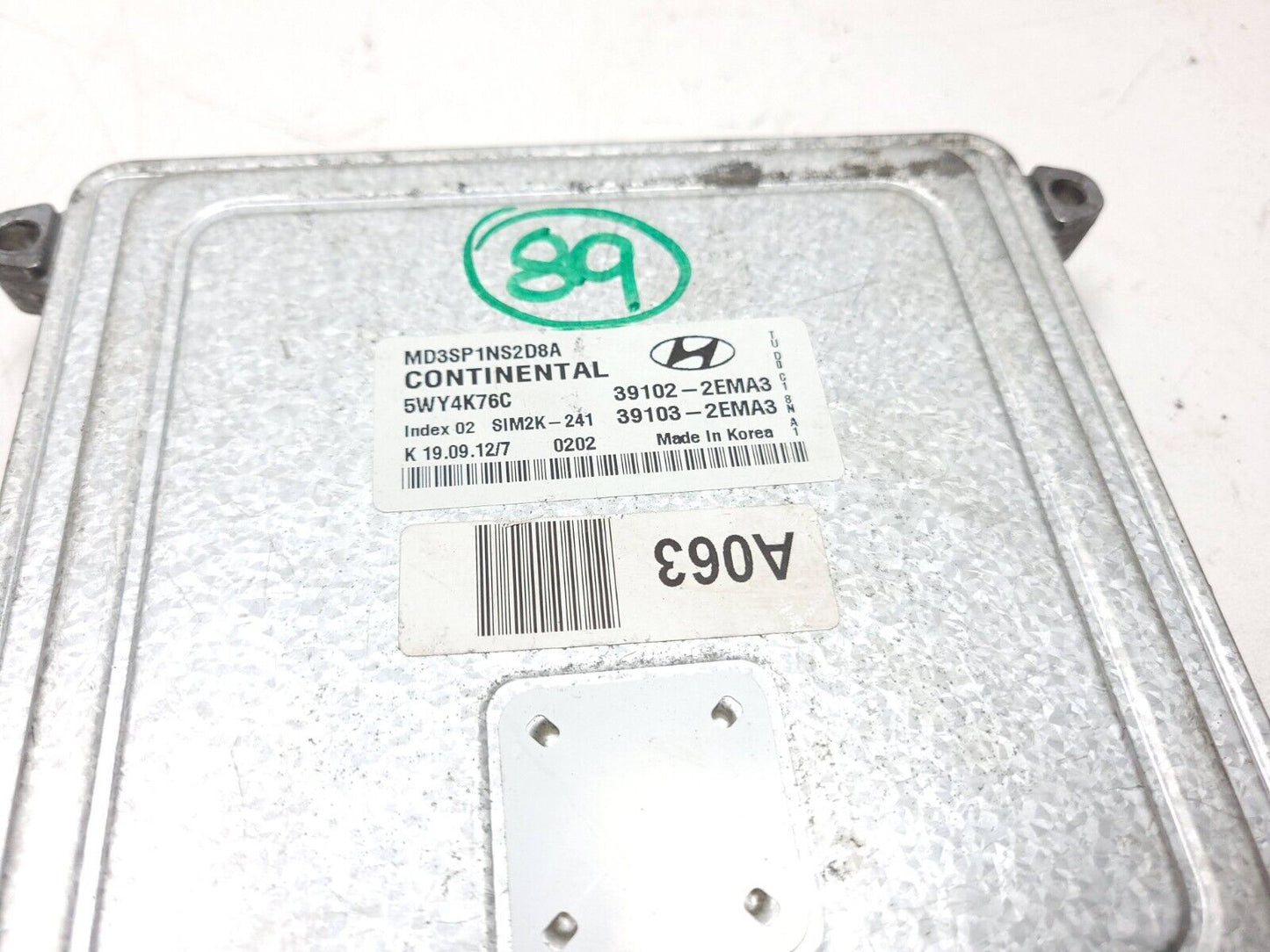 13 2013 Hyundai Elantra 1.8l Ecm Ecu Engine Computer Module 39102-2ema3 OEM #89