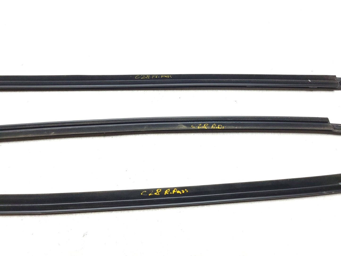 2012-2017 Hyundai Accent Exterior Door Window Belt Molding 3 Pcs