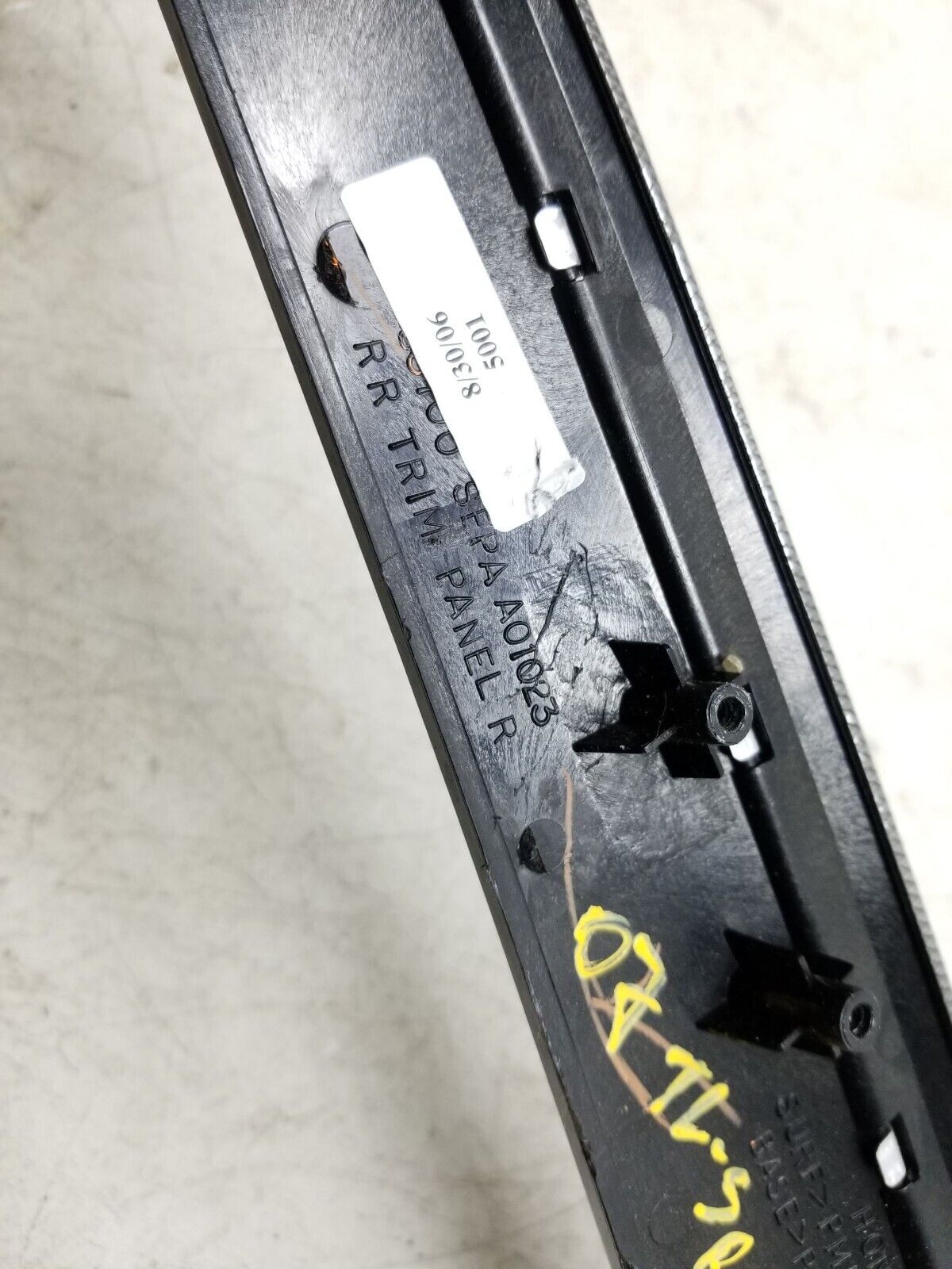 2007 2008 Acura Tl Rear Interior Door Trim W/ Handle Left & Right OEM