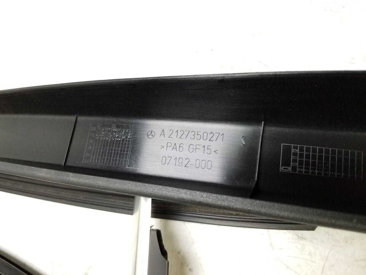 10-16 Mercedes E350 E500 Door Window Frame Trim & Seals Rear Passenger Side OEM