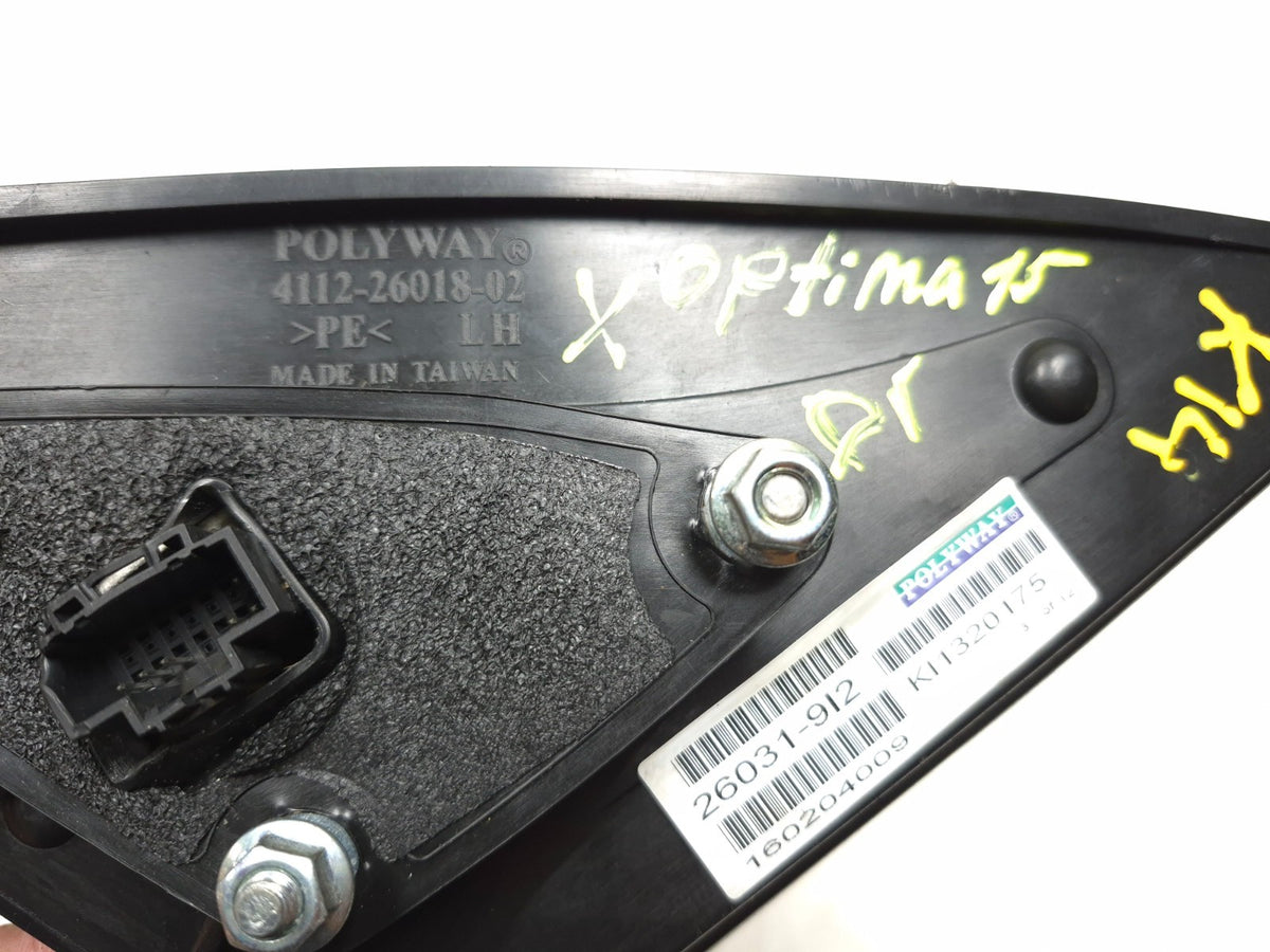 2015 Kia Optima Exterior Mirror Left Driver Side 876104c501 OEM