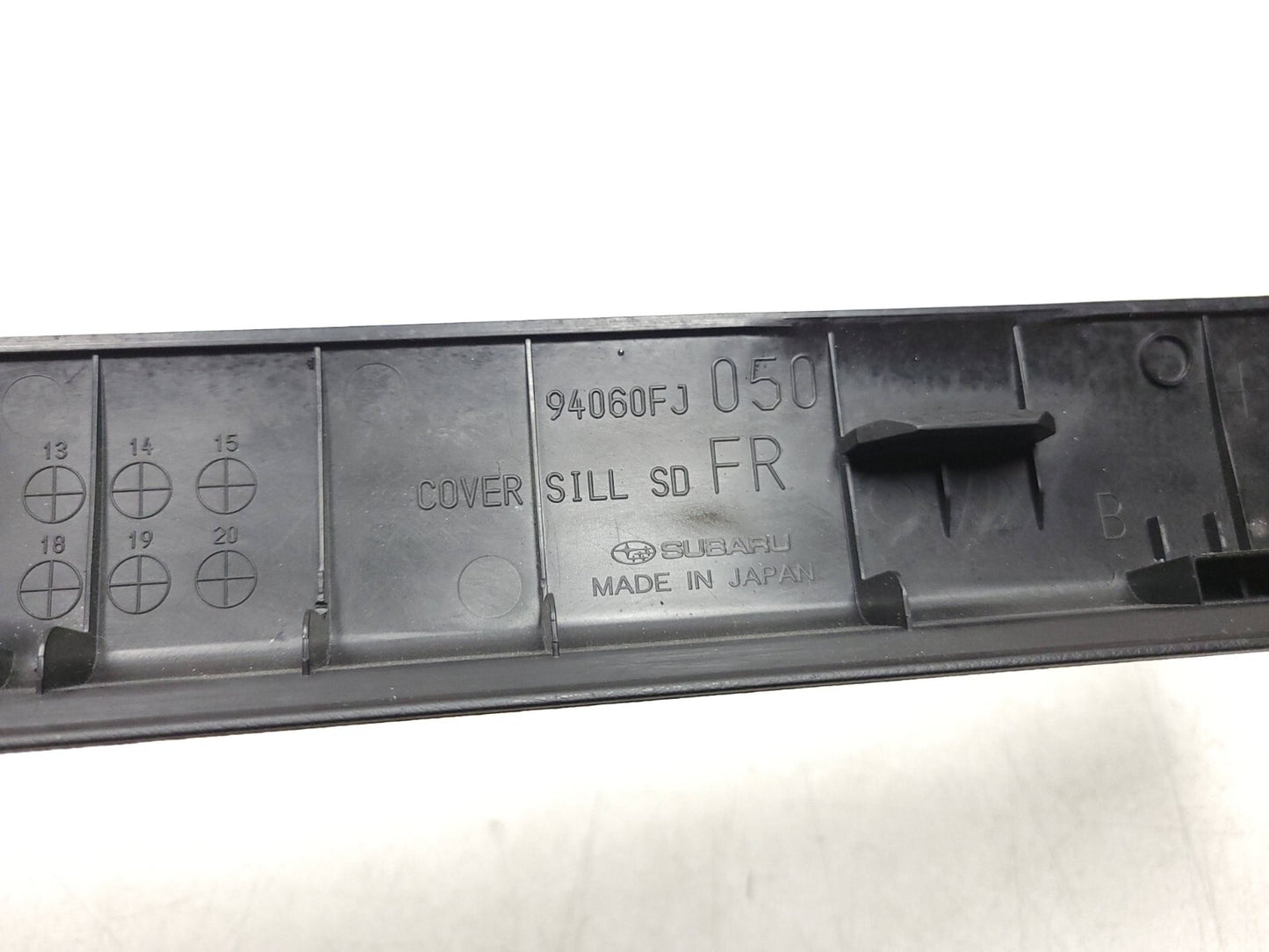 12-15 Subaru Impreza Front Door Sill Trim Scuff Pane Left & Right Pair OEM Sedan