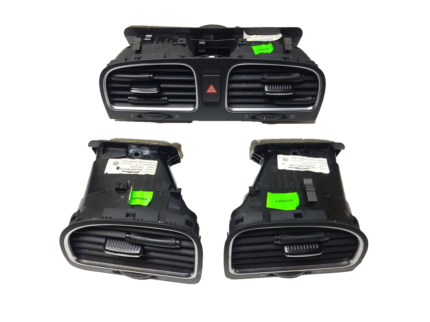 2010 - 2014 VW Golf GTI Front Air Vent Grill Dash Panels OEM