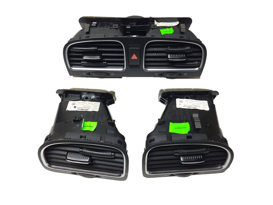 2010 - 2014 VW Golf GTI Front Air Vent Grill Dash Panels OEM