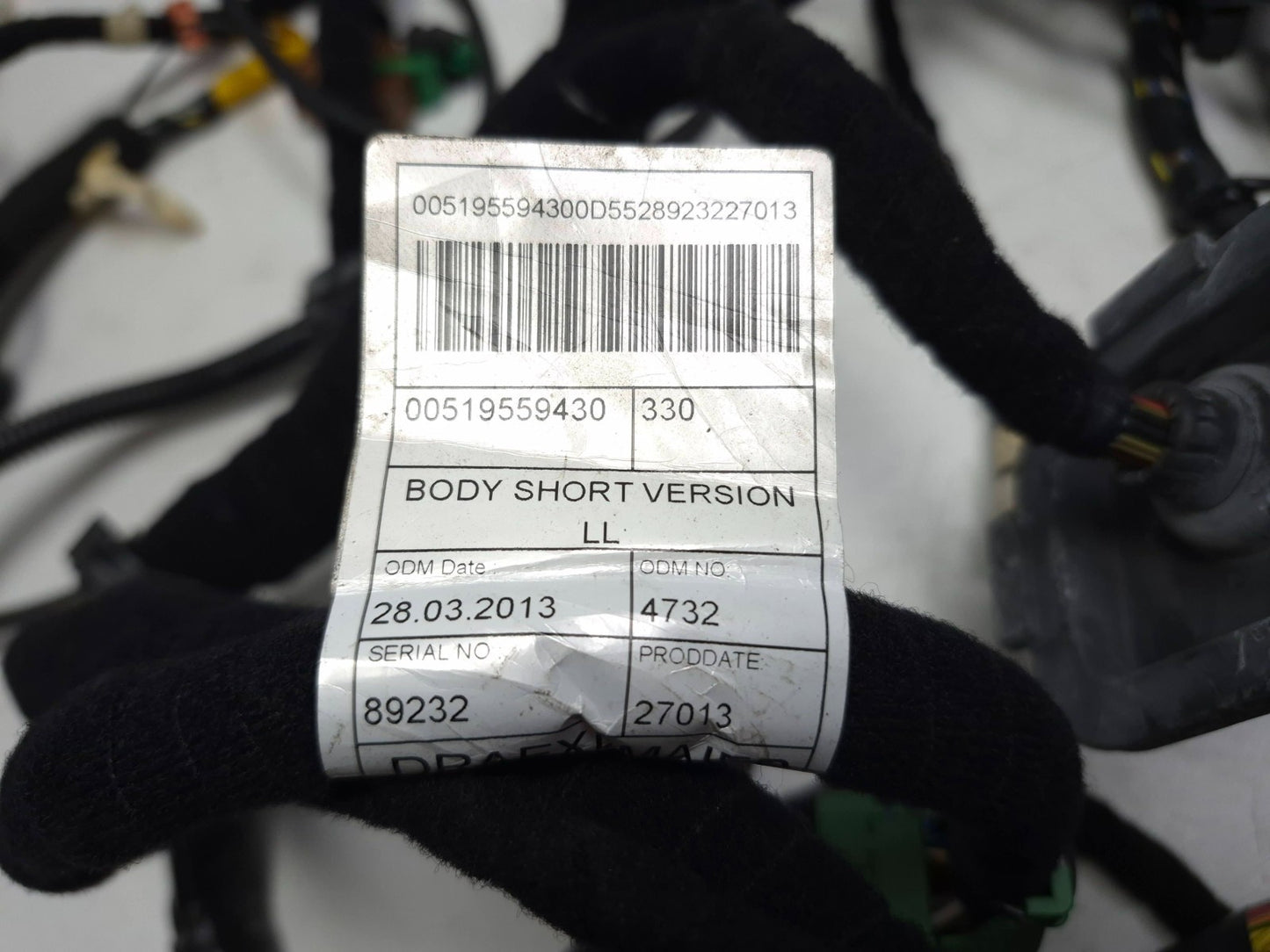 2014 Fiat 500l Interior Floor Wire Harness OEM