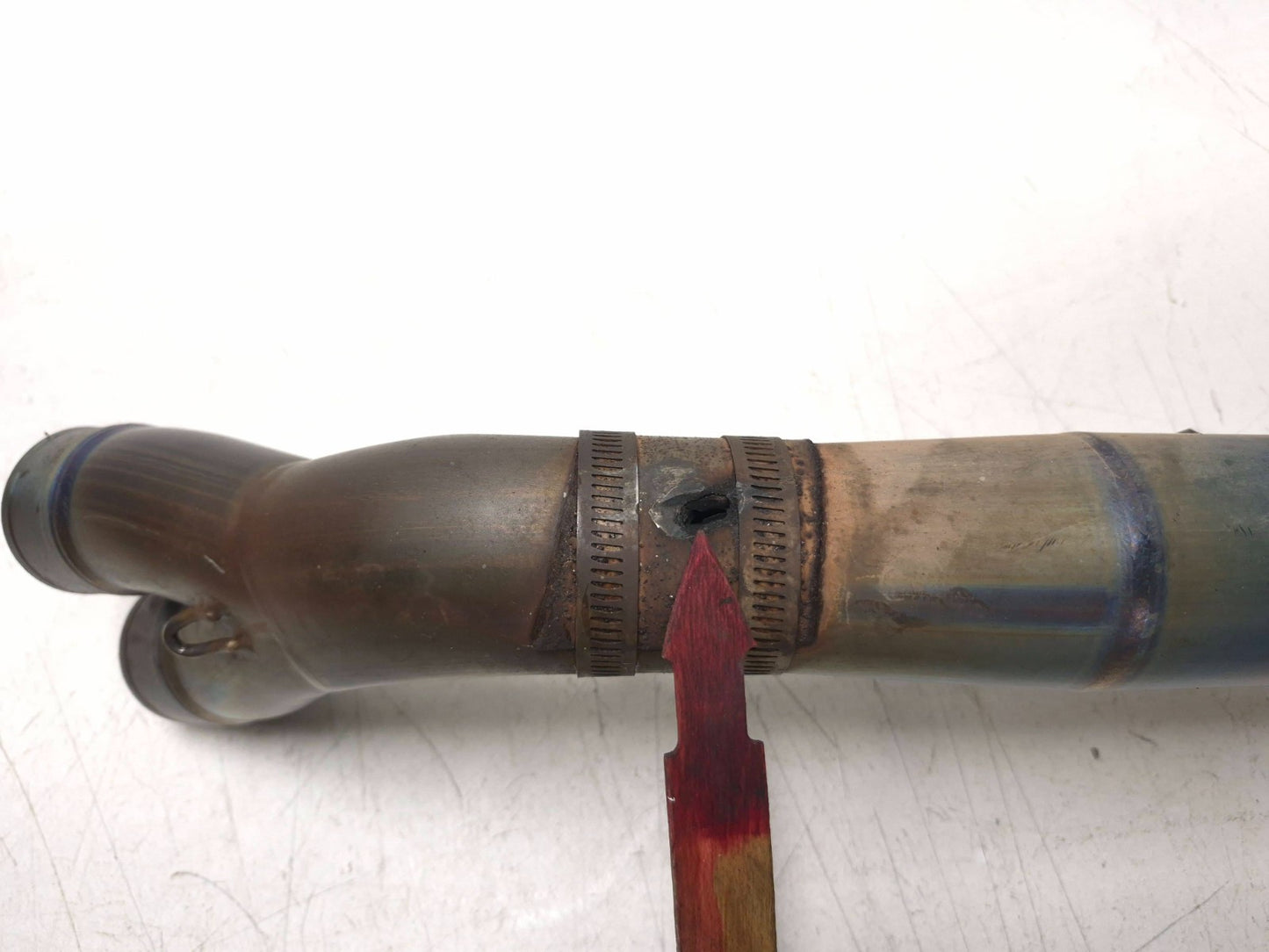 2005 Kawasaki Ninja Zx10r Exhaust Muffler Acrapovic Damaged OEM