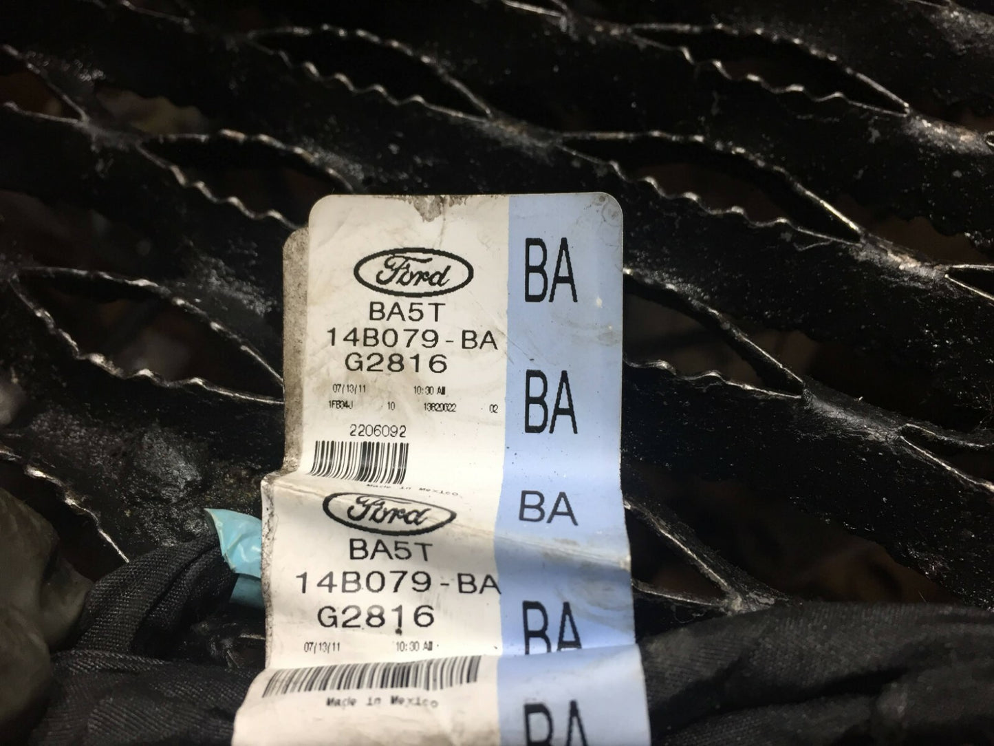 2012 Lincoln Mks Center Console Wire Wiring Harness Keyless Antenna OEM