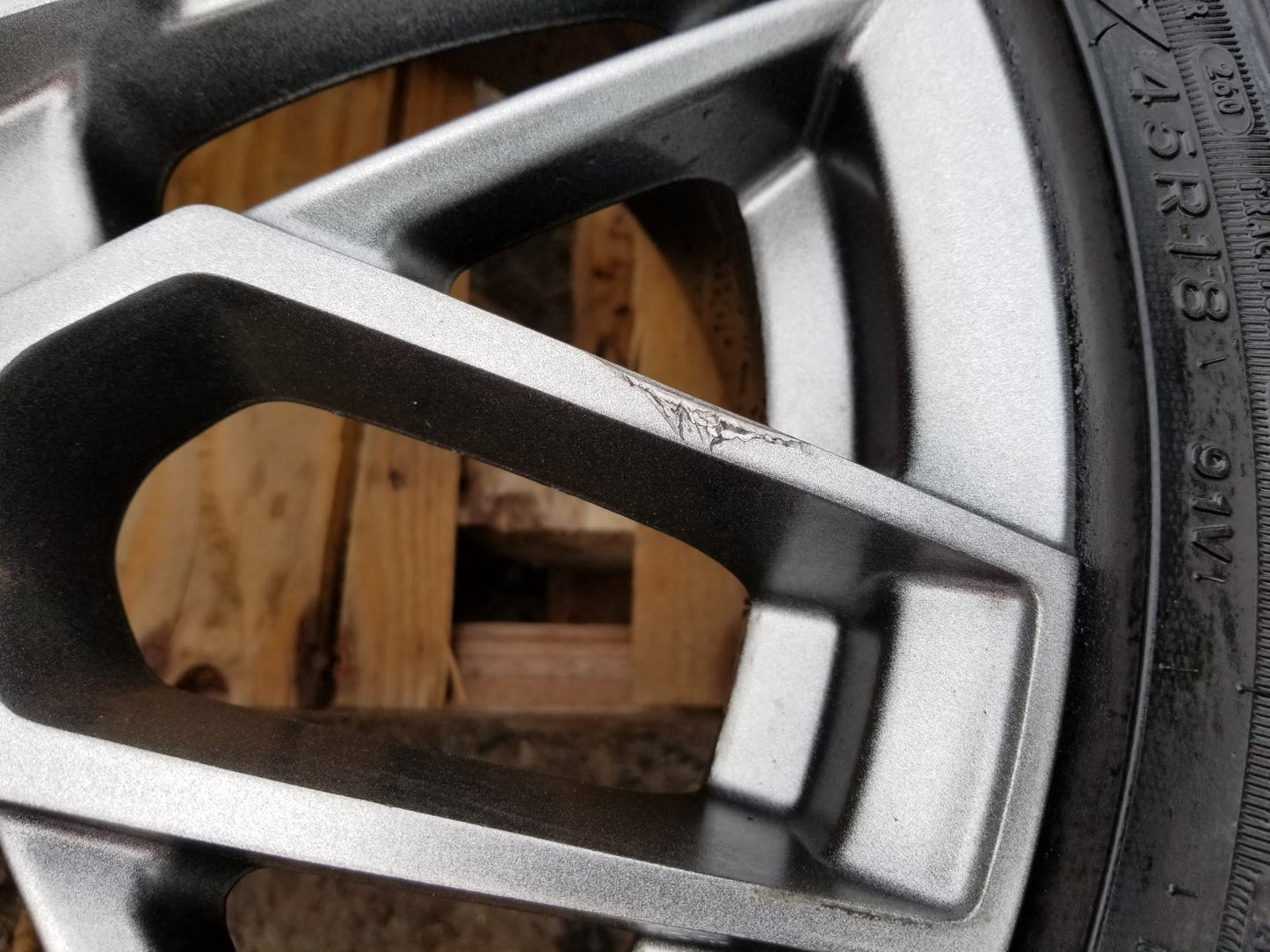 2010 Scion Tc Wheel Rim W/ Tire Goodyear Eagle 225/45r18 4pcs OEM