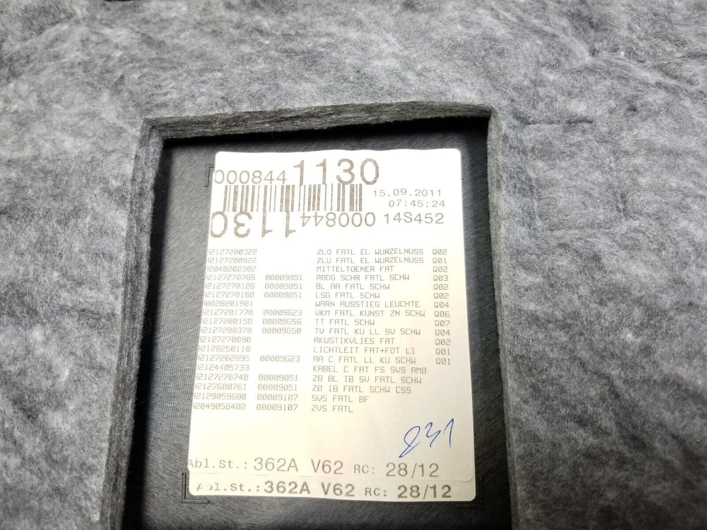 10-13 Mercedes W212 E350 E500 E550 Door Panel Trim Front Driver Side Left OEM