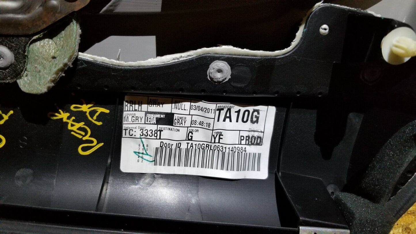2010 2011 Toyota Camry Rear Left Door Trim Panel Driver Side OEM