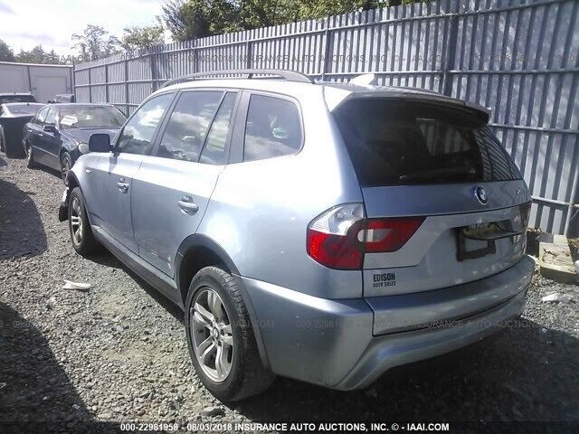 04 06 BMW X3 Seat Side Trim W/ Guide Sleeve & knob Front Passenger Sid Right OEM