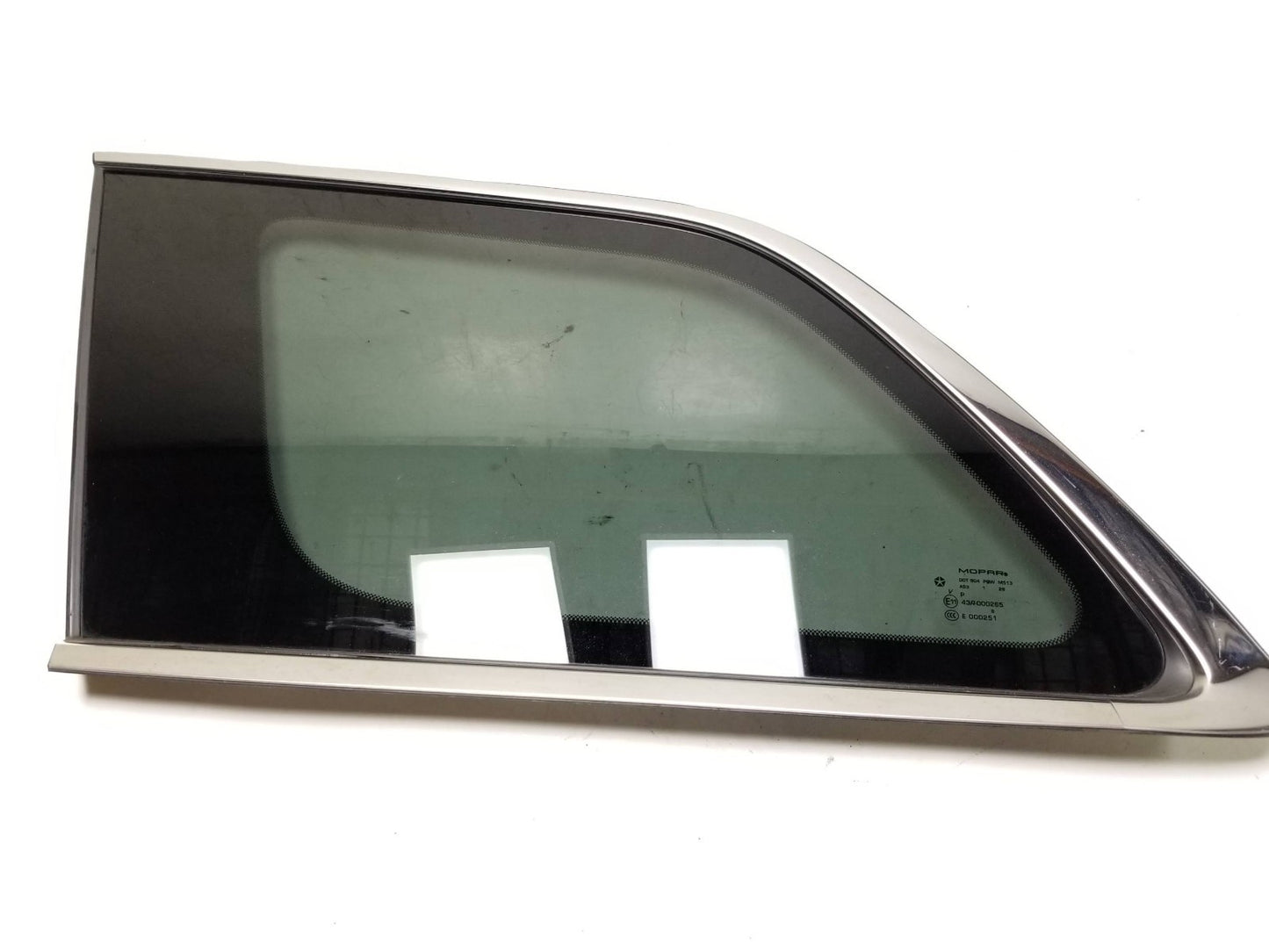 2012 Jeep Grand Cherokee Door Vent Window Glass Rear Driver Side Left OEM