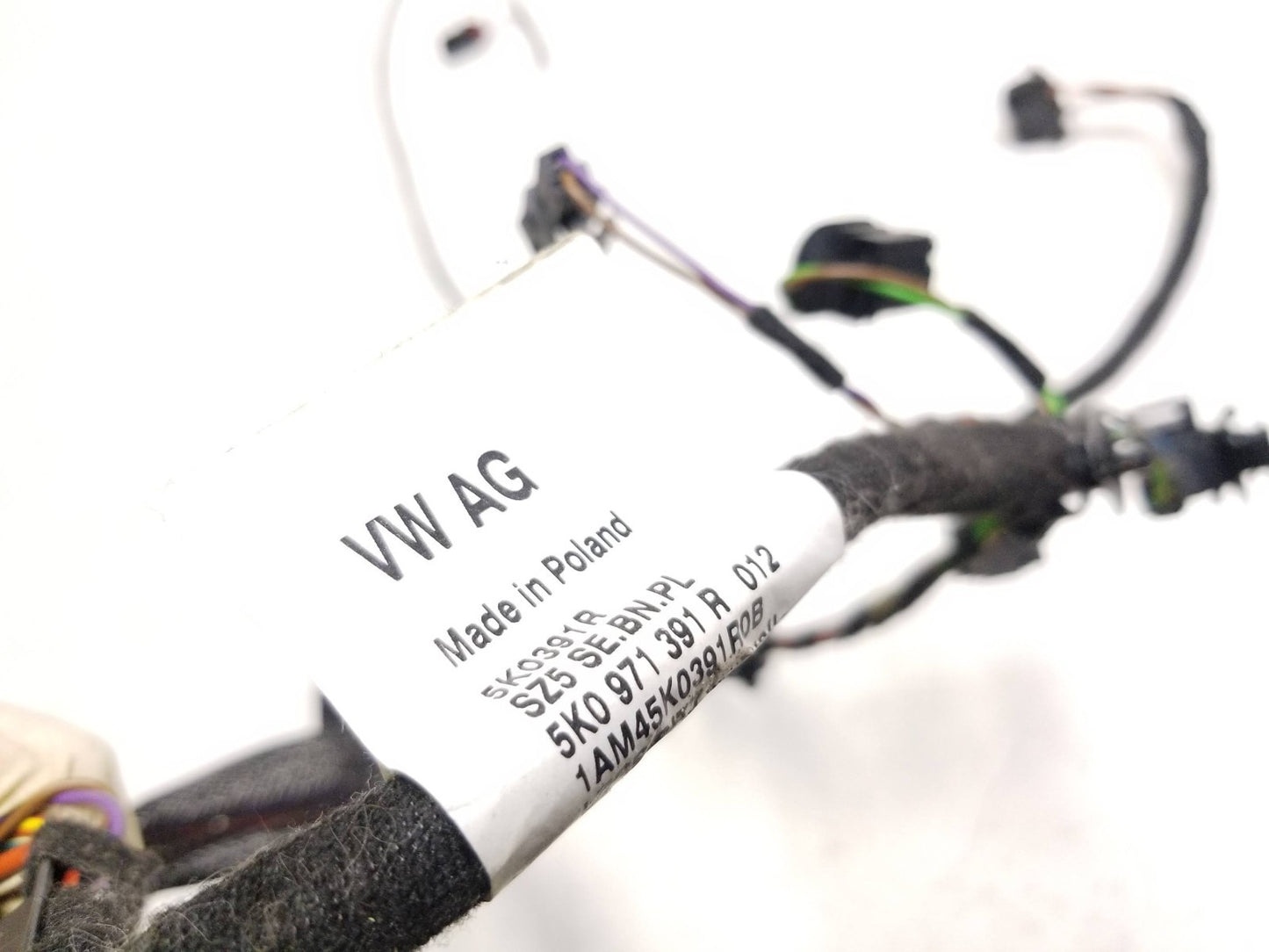 2010 - 2014 VW Golf GTI Seat Wire Wiring Harness Driver Side Left OEM