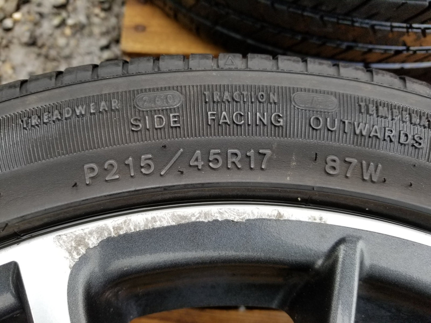 2015 Scion Fr-s Frs Wheel Rim W/ Tire Goodyear Eagle 215/45r17 4pcs OEM ā