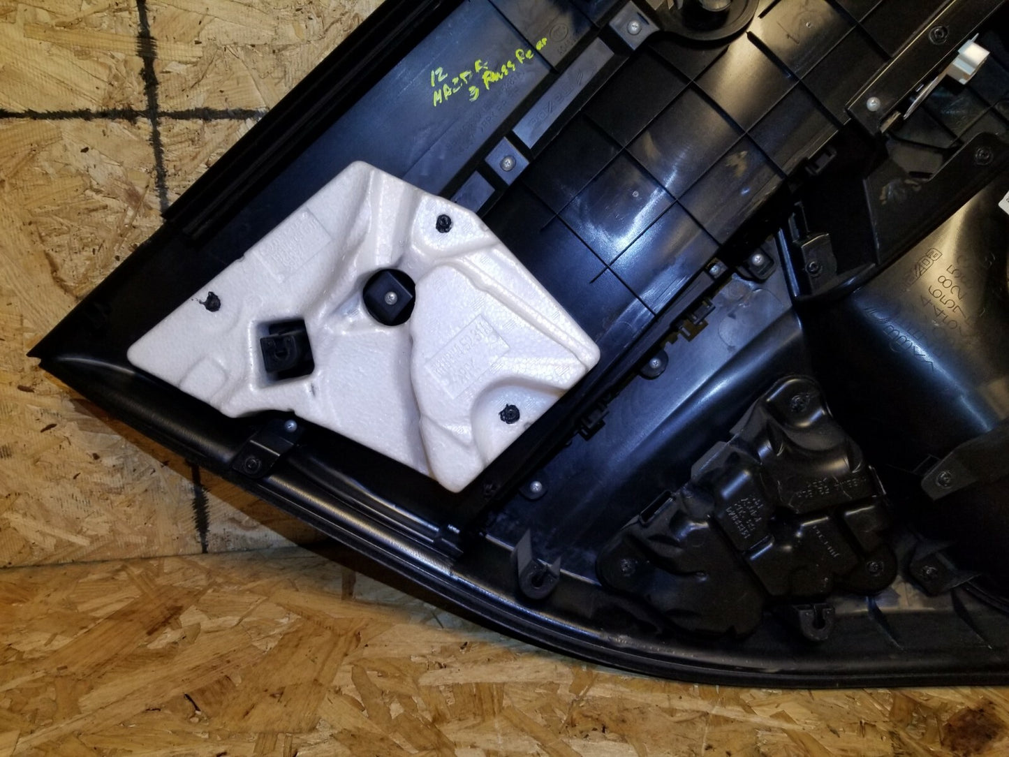 2012 Mazda 3 Rear Door Trim Panel Right Passenger Side OEM