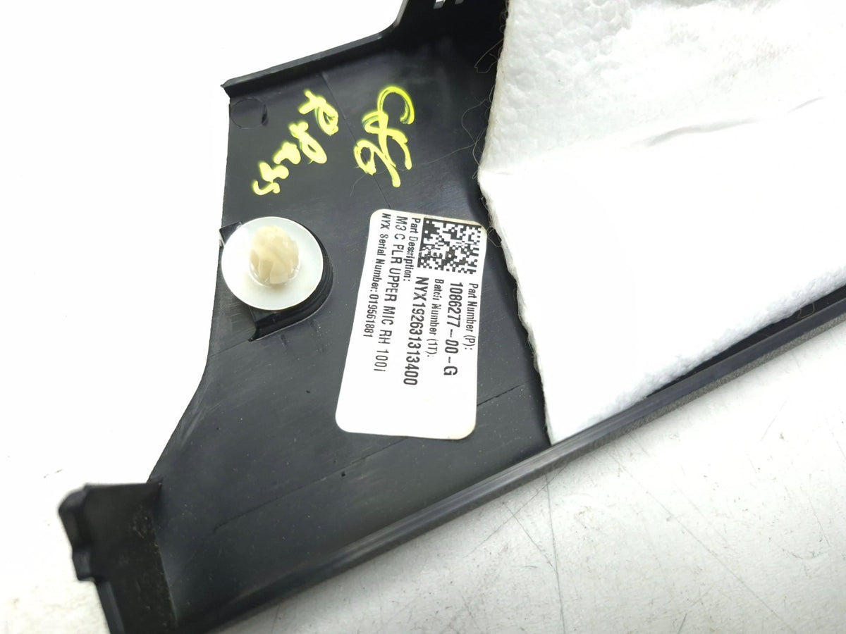 2020 Tesla Model 3 Rear C Pillar Trim Panel Plate Passenger Side Right 3pcs OEM