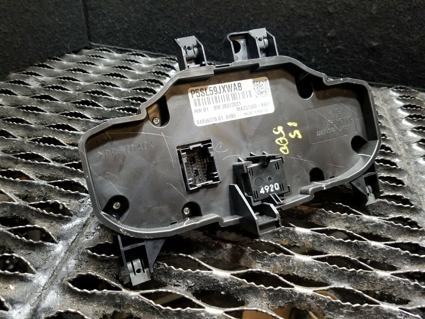 12-17 Fiat 500 Abarth Front Climate A/c Heater Control Switch Panel OEM 12k