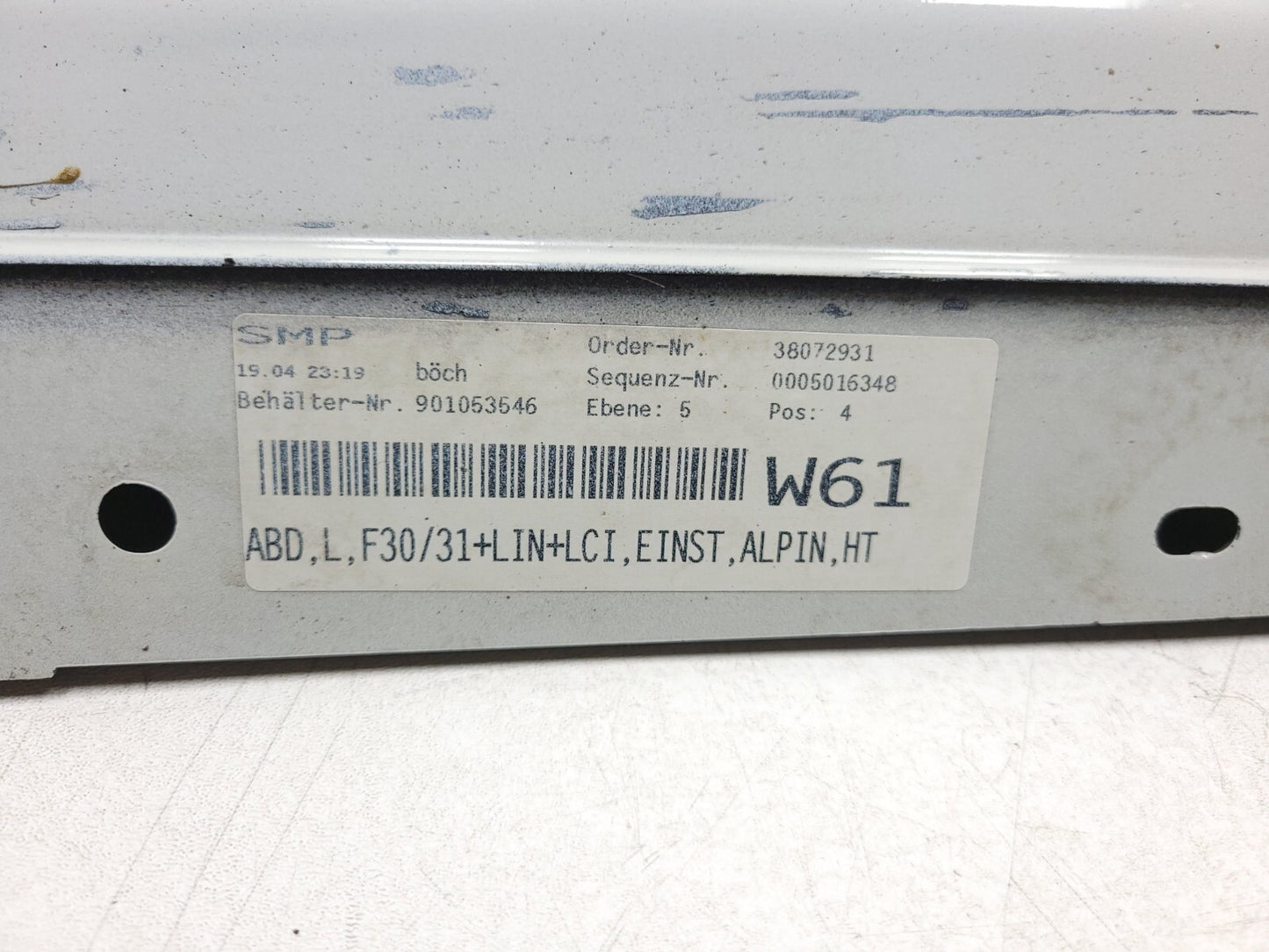 13-18 BMW 330xi F30 Rocker Panel Skirt Molding Driver Side Left OEM โ