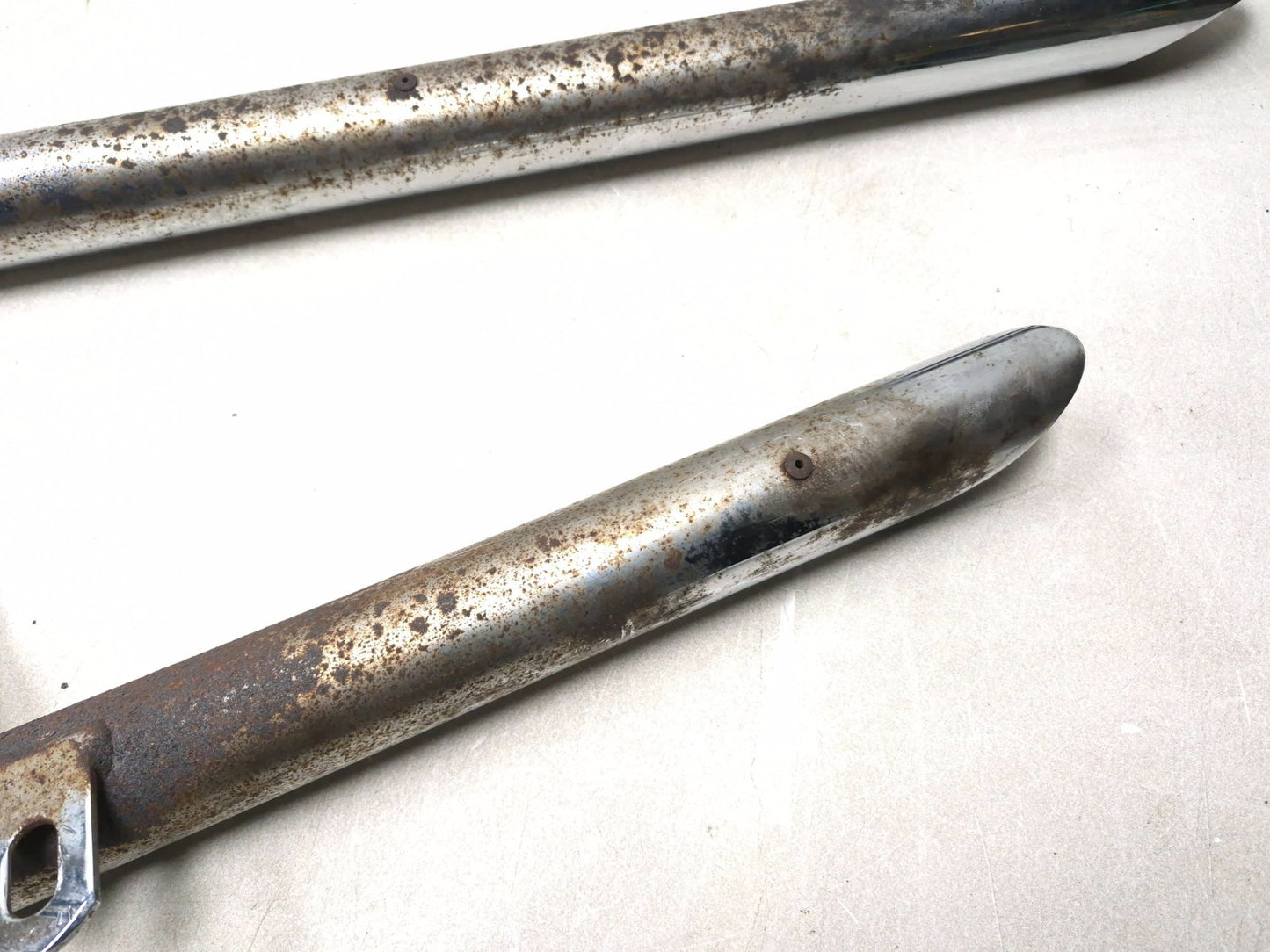 1994 Yamaha Virago Xv1100 Rear & Front Exhaust Muffler Pipe Pair OEM