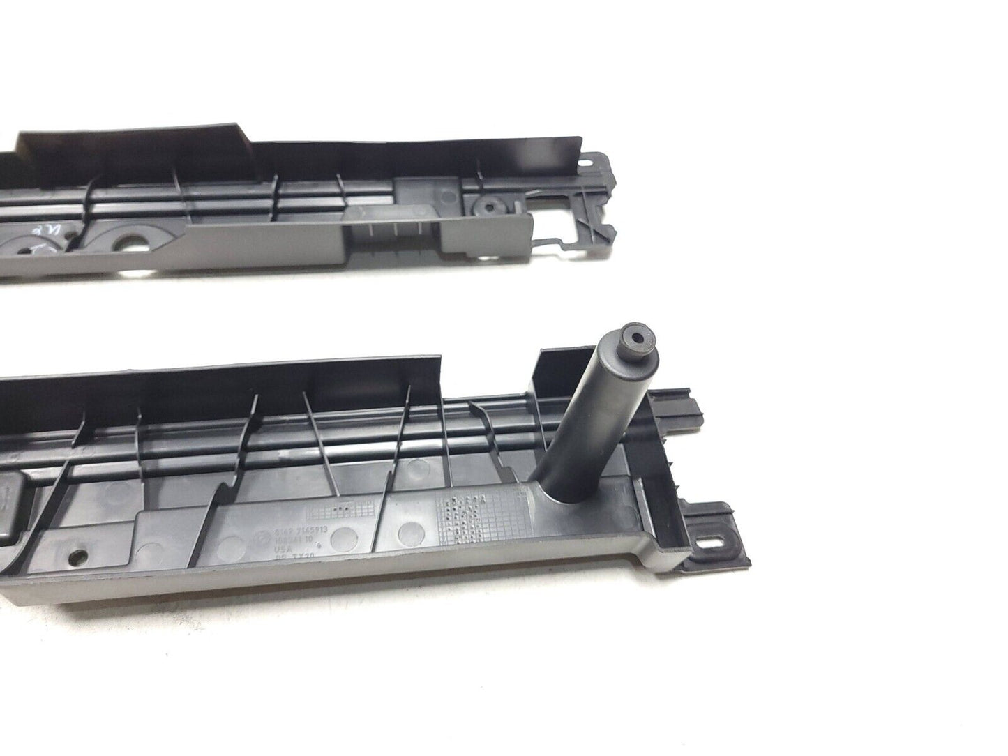 07-13 BMW X5 E70 Trunk Floor Rail Guide Panel Pair OEM
