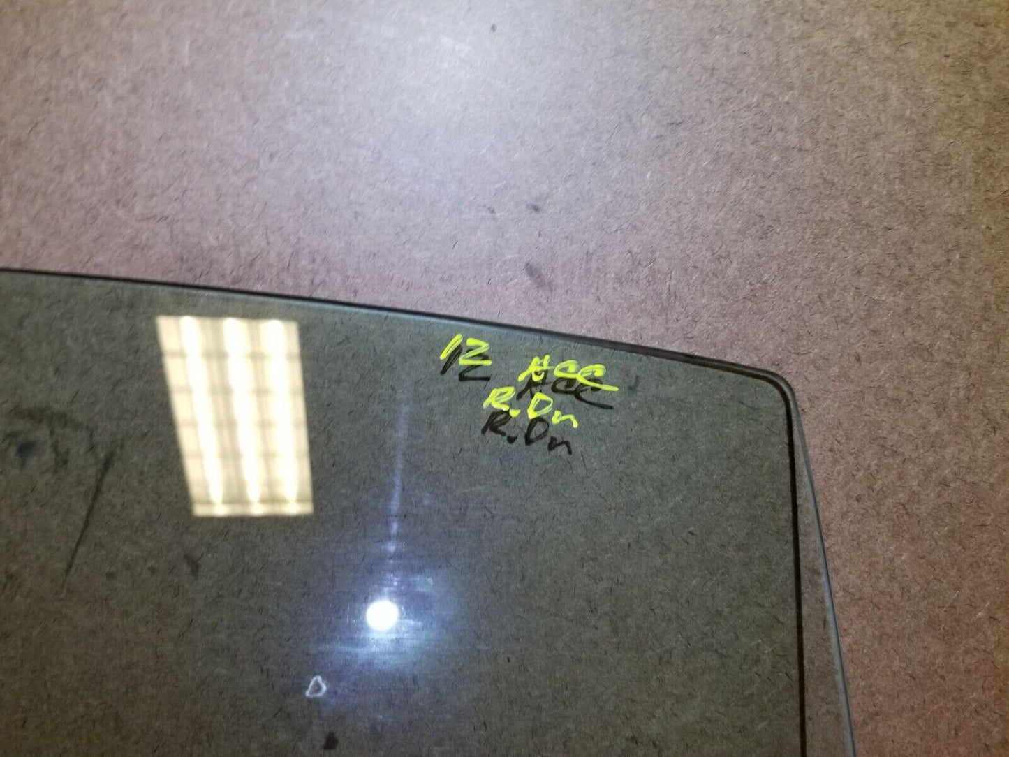 08 09 10 11 12 Honda Accord Door Window Glass Rear Driver Left Side OEM 56k