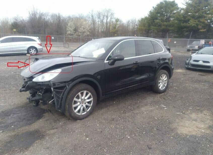 11 12 13 14 Porsche Cayenne Hood Bonnet ( Paint : A1a1 ). $$ Bent $$  ✅
