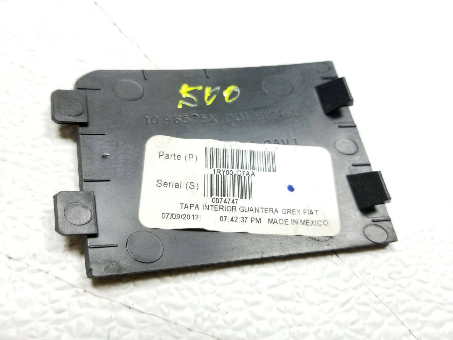 12-17 Fiat 500 Glove Box Interior Lid Cover Trim Panel OEM