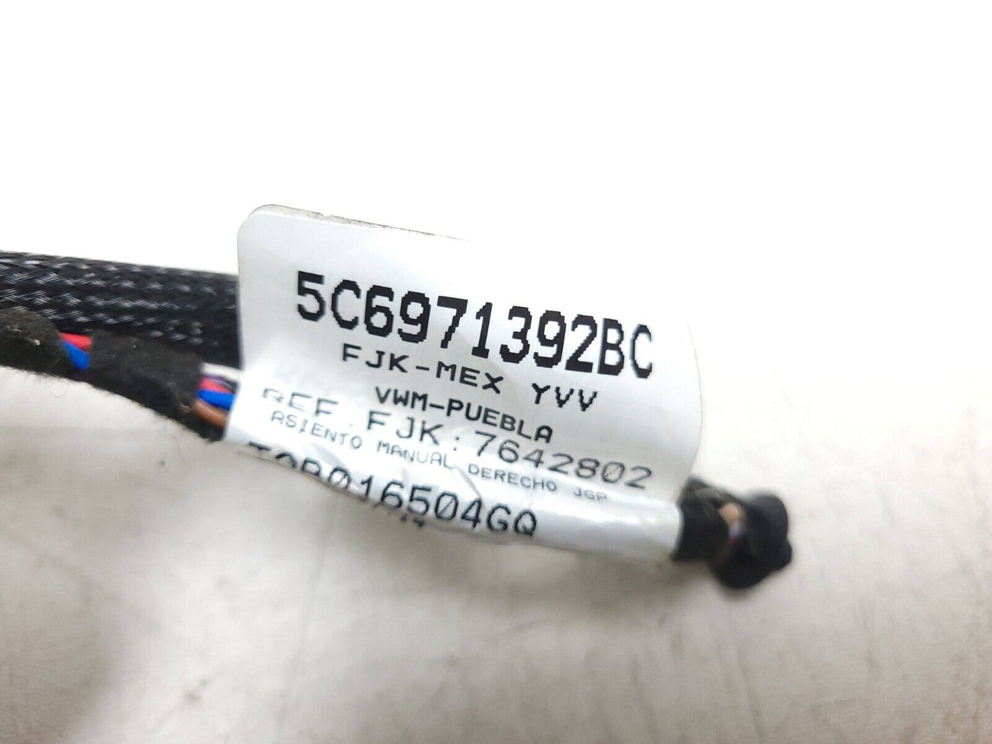15-18 Volkswagen Jetta Front Seat Occupant Sensor & Wiring Harness Passenger OEM